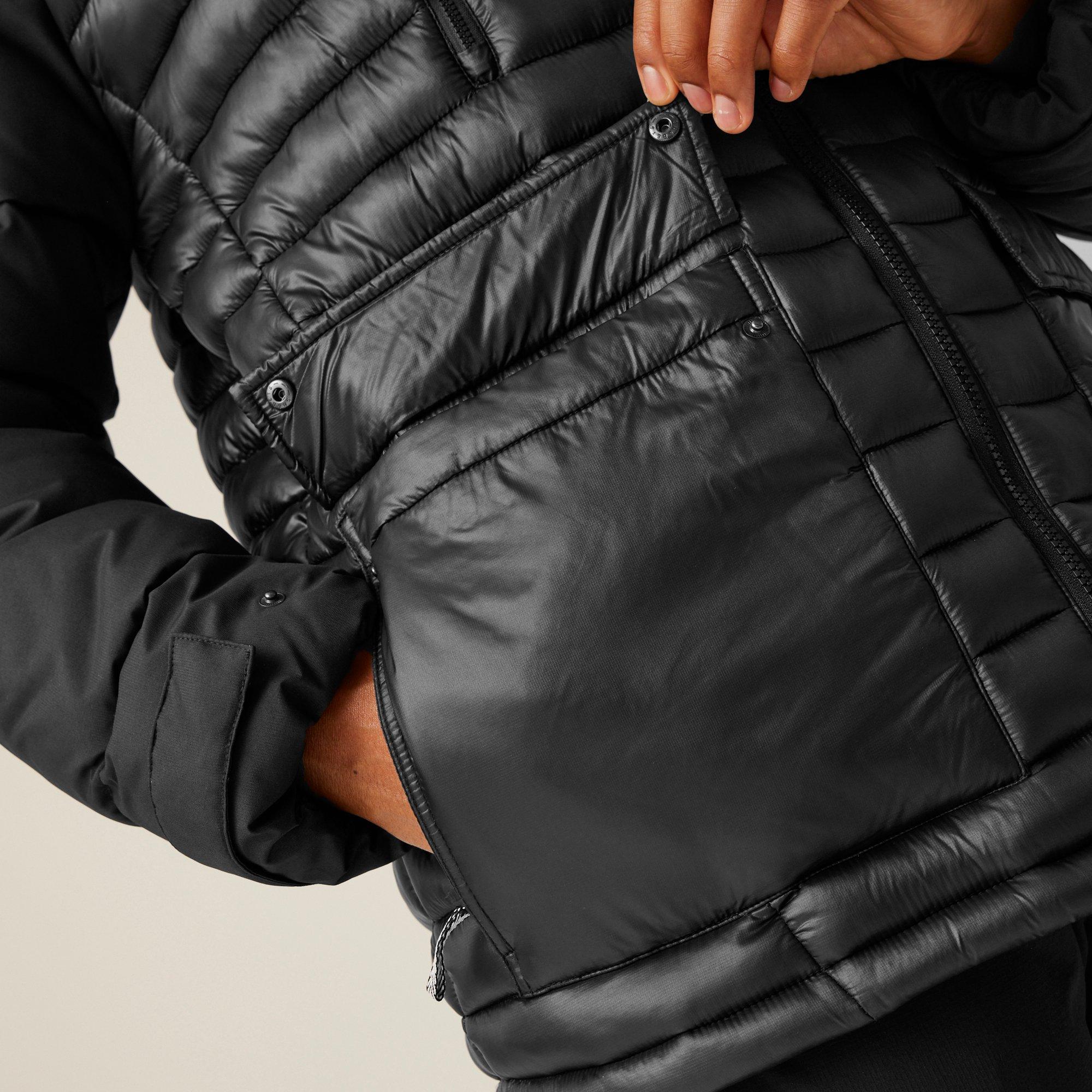 Black - Regatta - Men's Congenies Water-Repellent Synthetic Down Quilted Jacket - 7