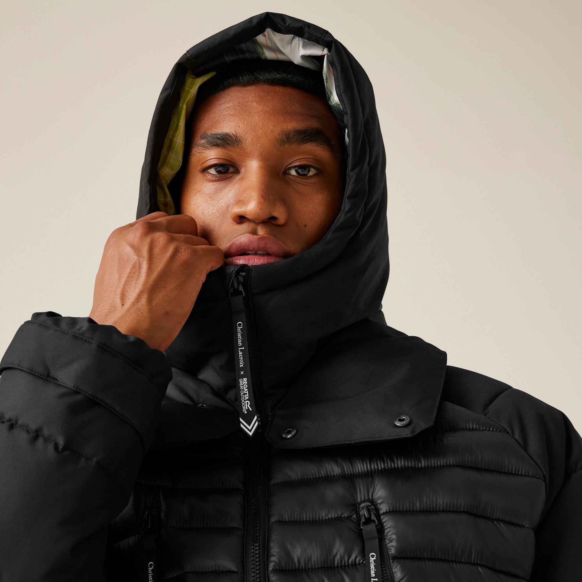 Black - Regatta - Men's Congenies Water-Repellent Synthetic Down Quilted Jacket - 8