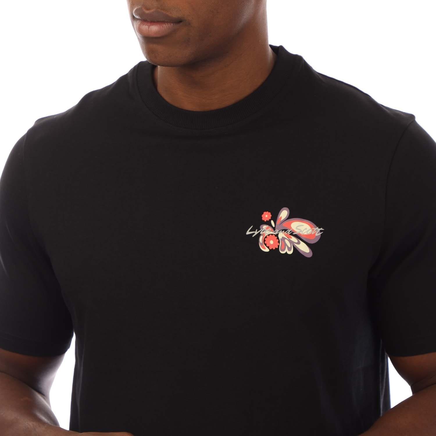 Black - Lyle and Scott - Graphic T-Shirt - 3