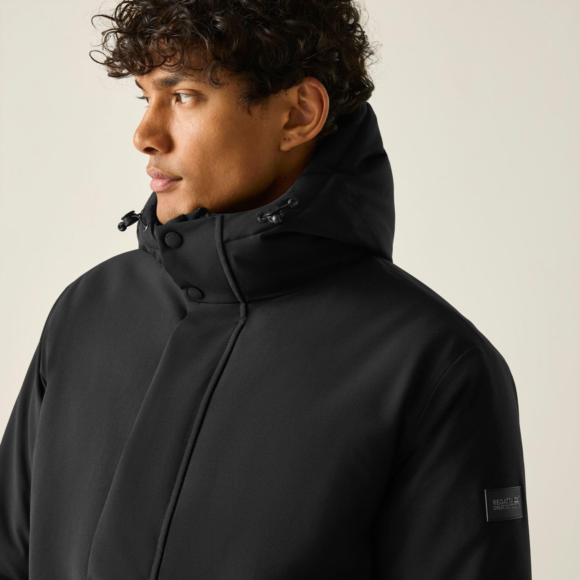 Black - Regatta - Mens Roan Waterproof Jacket - 6