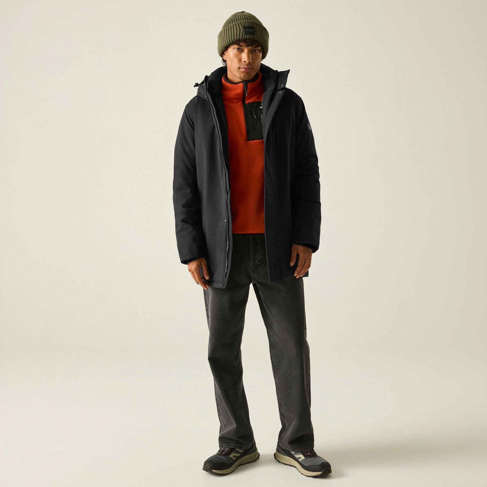 Black - Regatta - Mens Roan Waterproof Jacket - 7