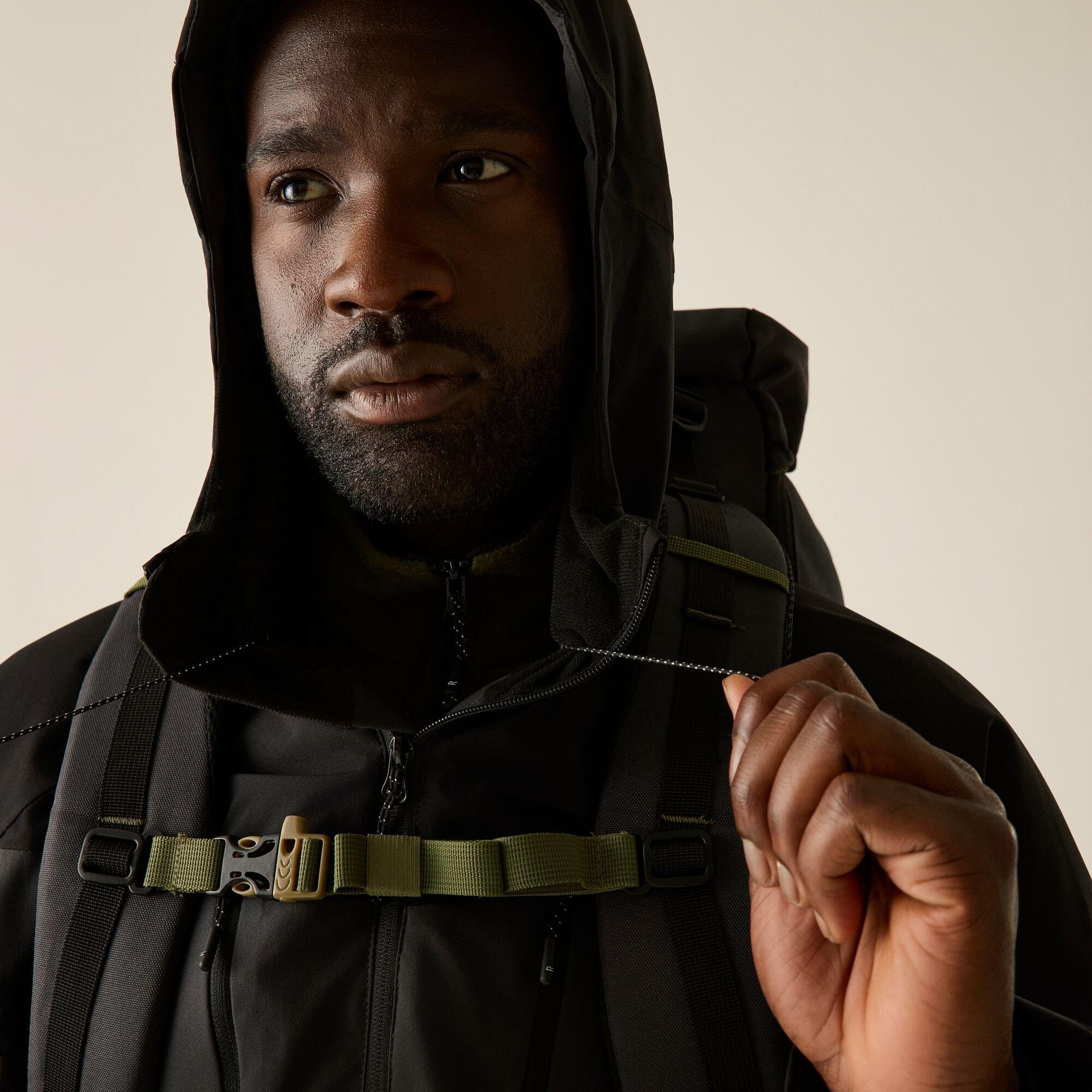 Ash/Black - Regatta - Mens Highton Stretch Padded Waterproof Jacket - 4