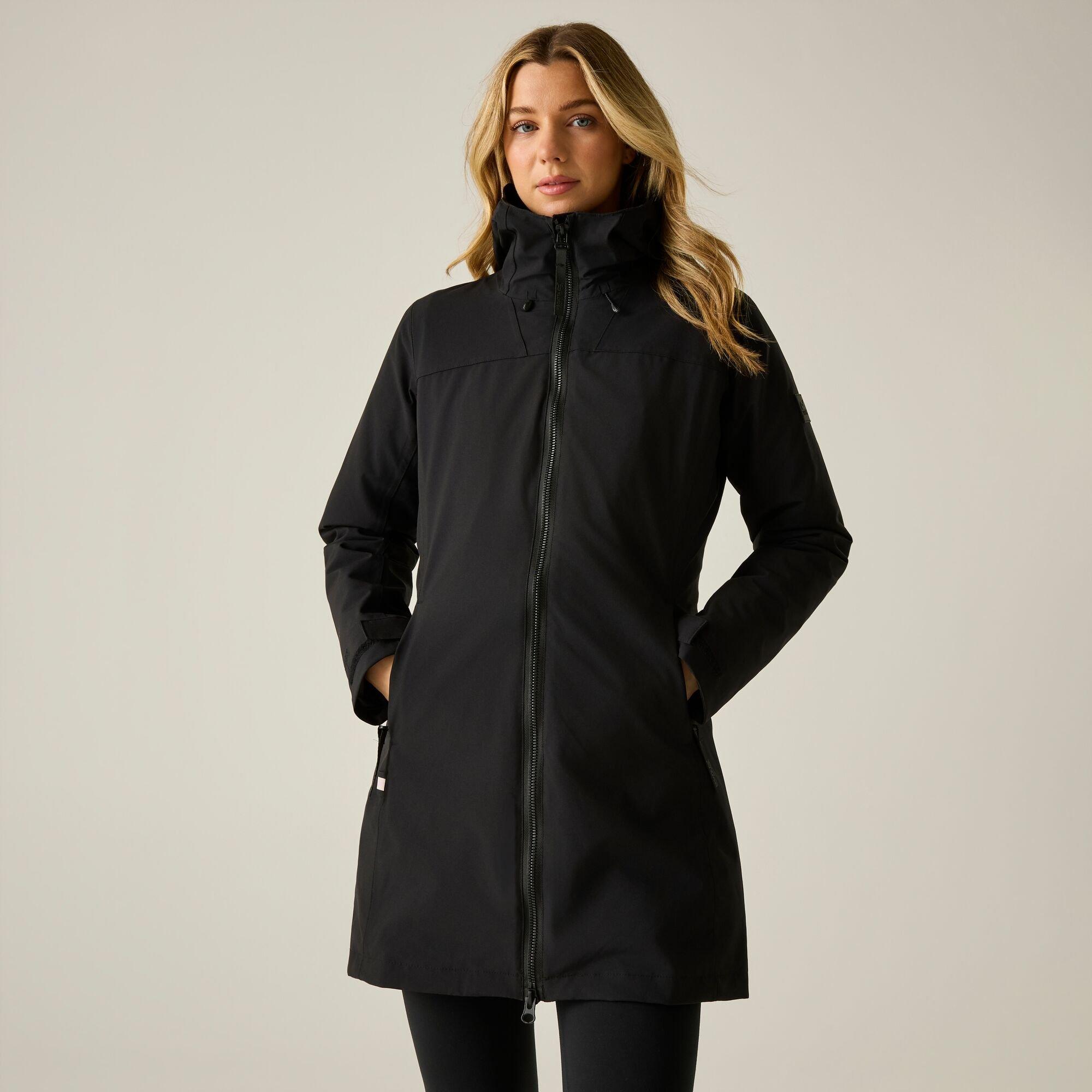 Black(Ash) - Regatta - Womens Denbury Waterproof 3-in-1 Jacket - 1