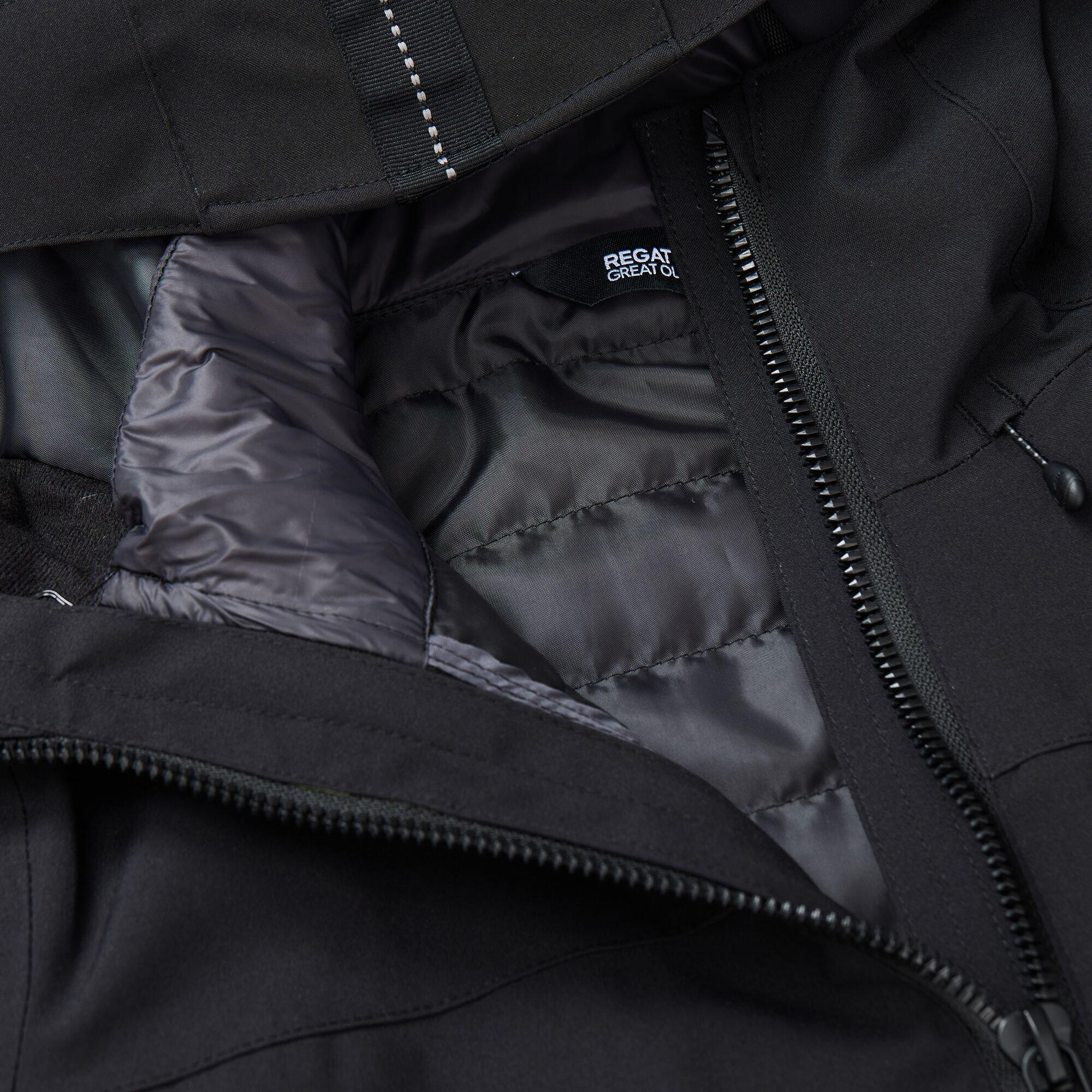 Black(Ash) - Regatta - Womens Denbury Waterproof 3-in-1 Jacket - 16