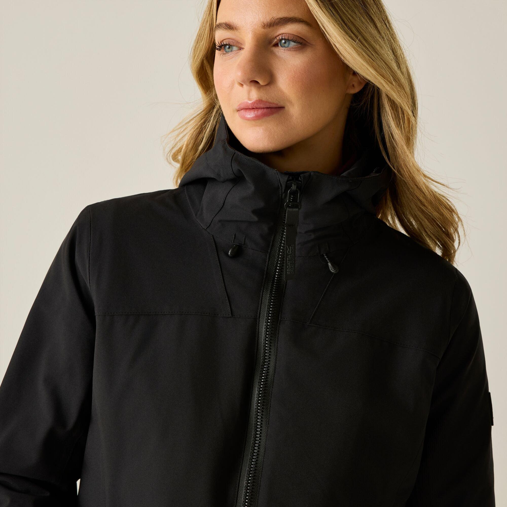 Black(Ash) - Regatta - Womens Denbury Waterproof 3-in-1 Jacket - 5