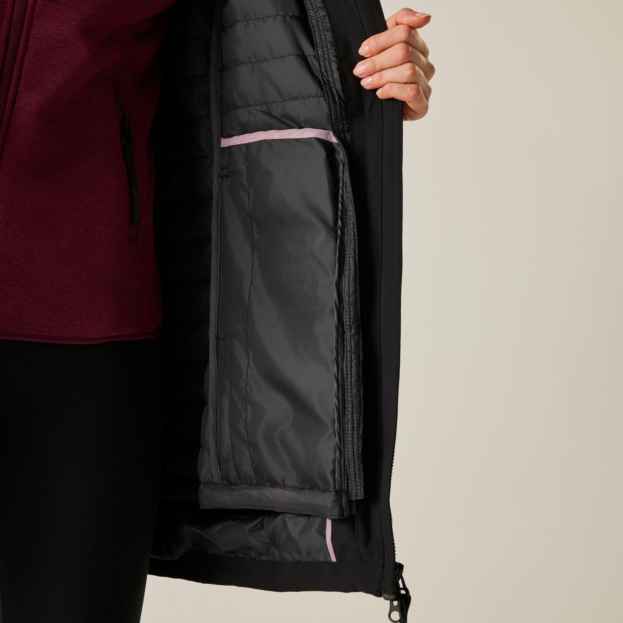 Black(Ash) - Regatta - Womens Denbury Waterproof 3-in-1 Jacket - 6