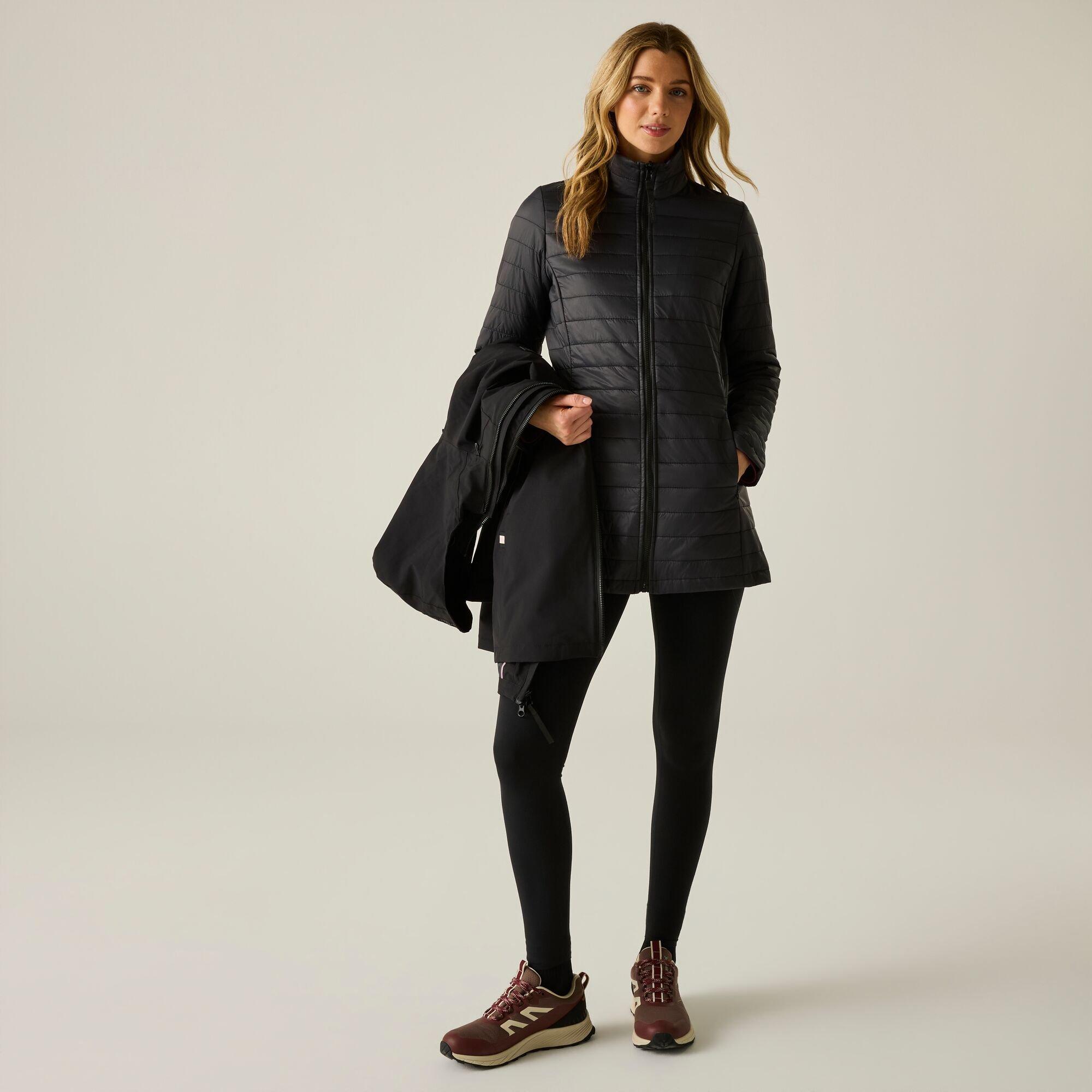 Black(Ash) - Regatta - Womens Denbury Waterproof 3-in-1 Jacket - 9