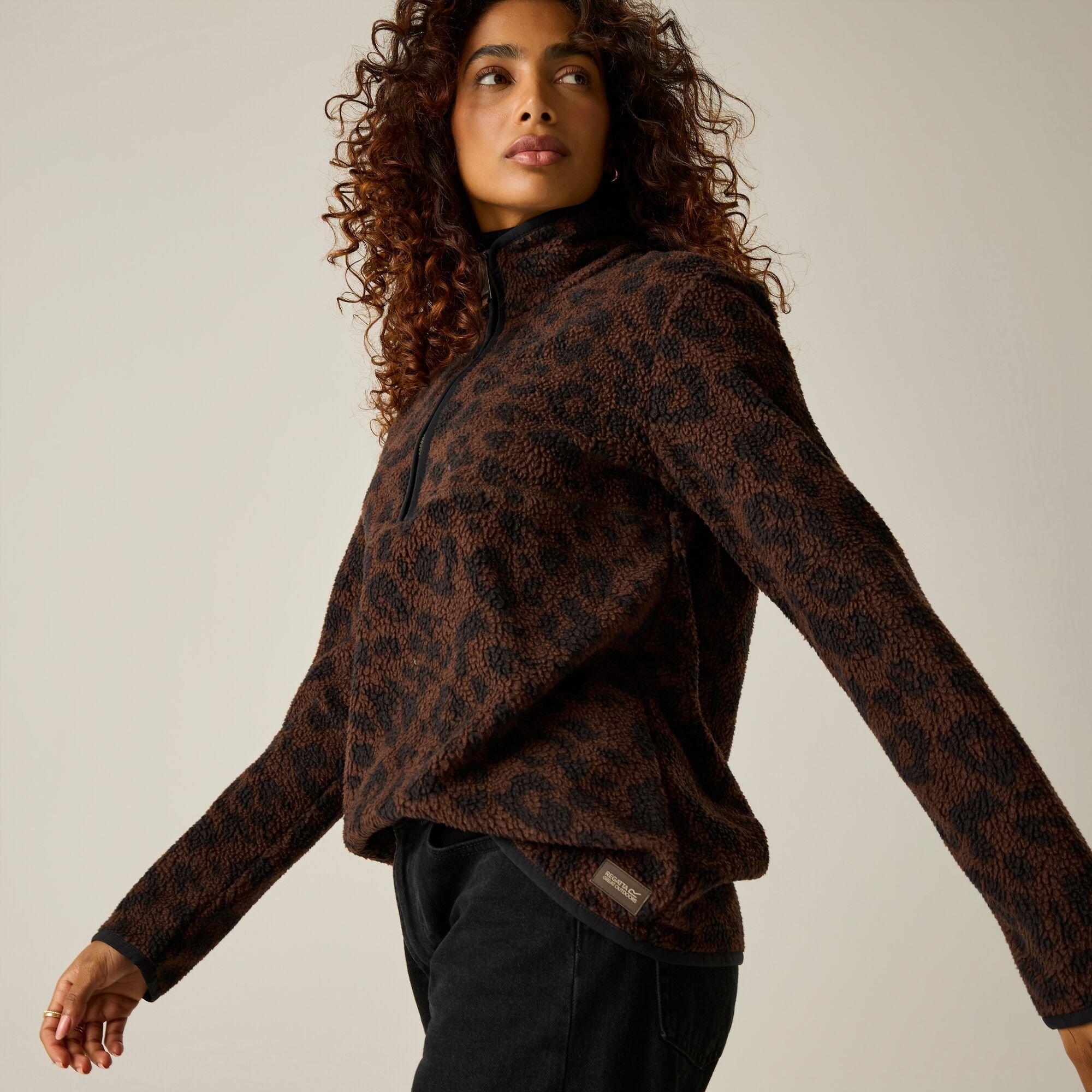 Womens Frankie Borg Half Zip Fleece
