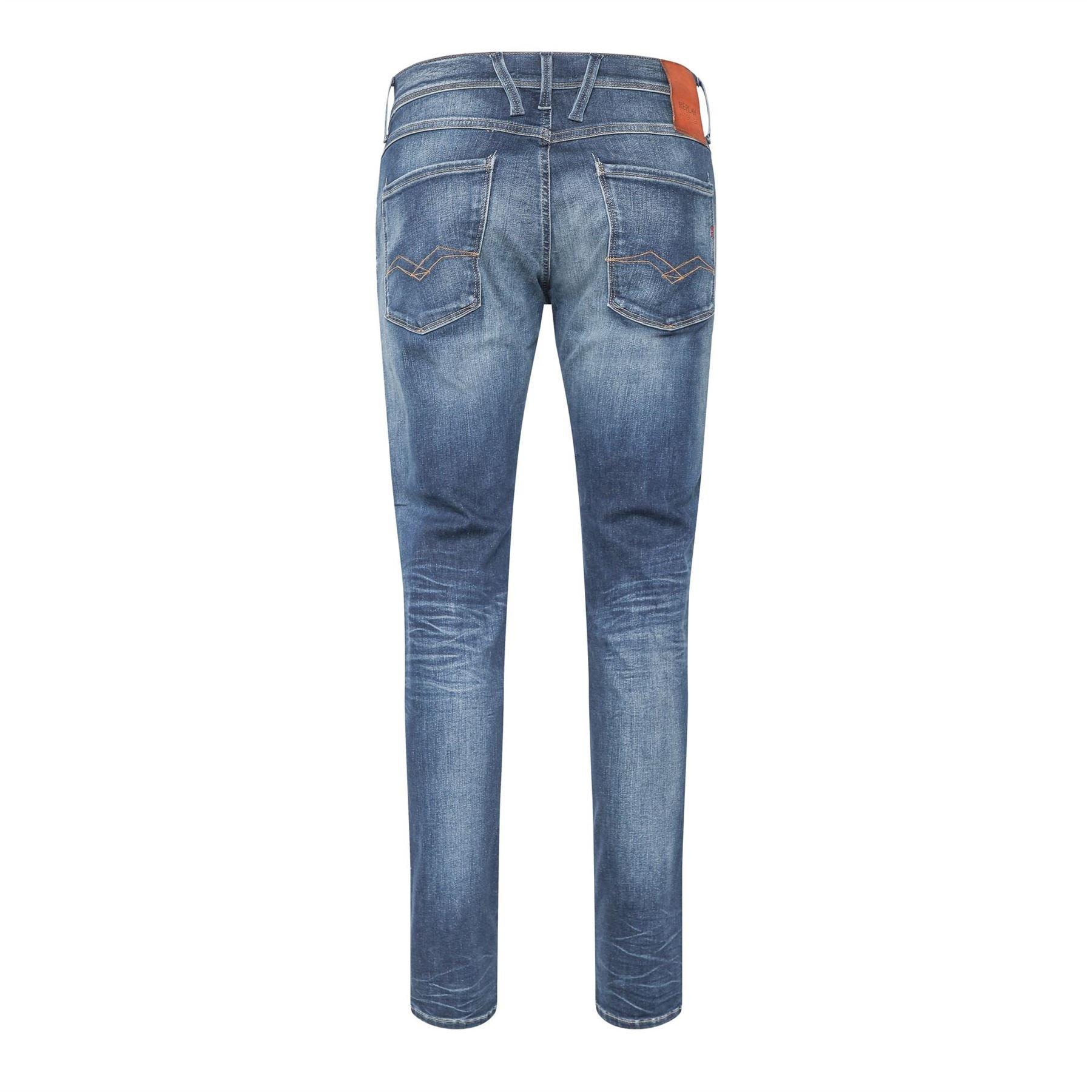 Blue - Replay - Anbass Slim-Fit Jeans - 2