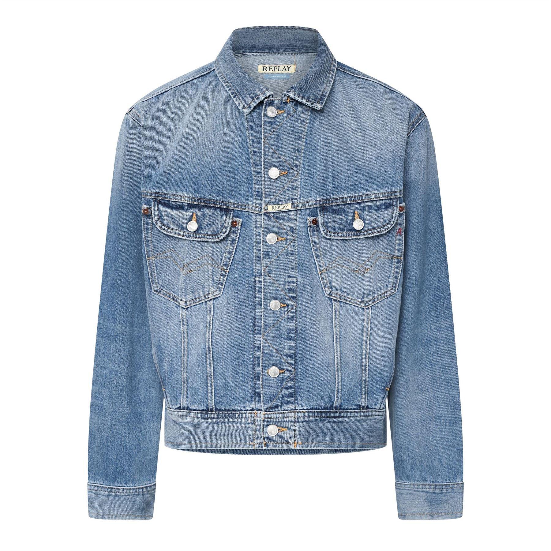 Replay Men's 9Zero1 Denim Jacket - Blue - S