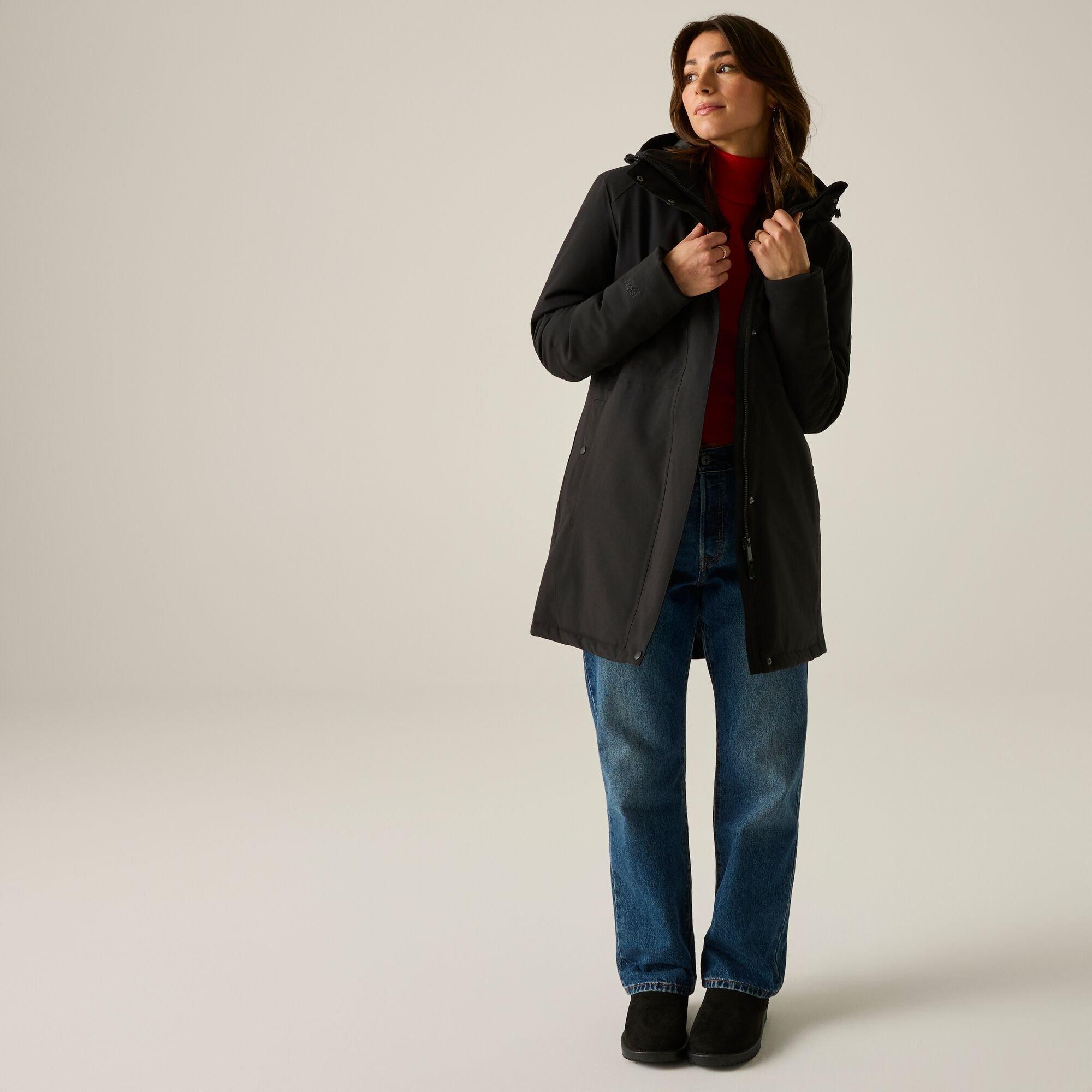 Black - Regatta - Womens Vallina Waterproof Jacket - 5