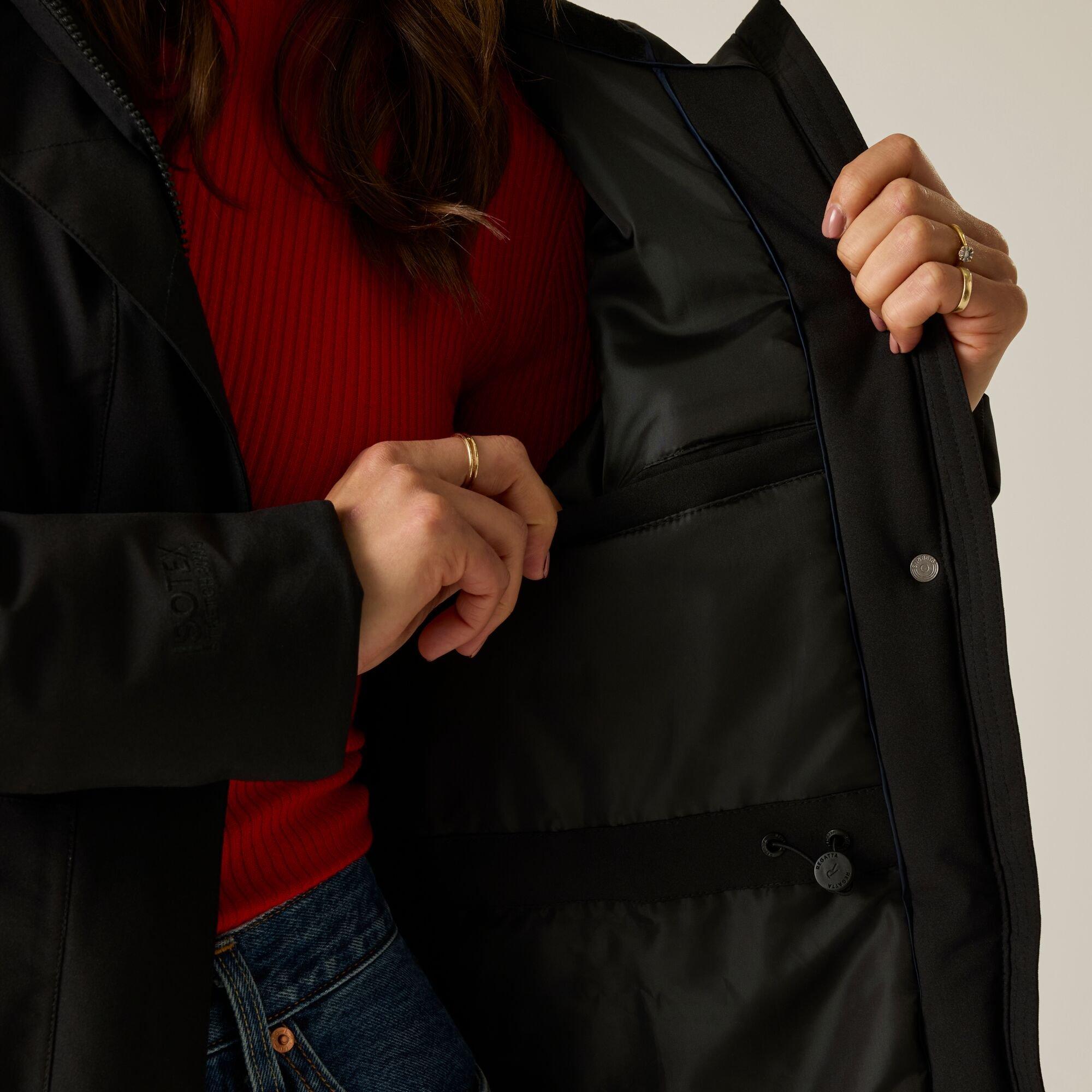 Black - Regatta - Womens Vallina Waterproof Jacket - 6