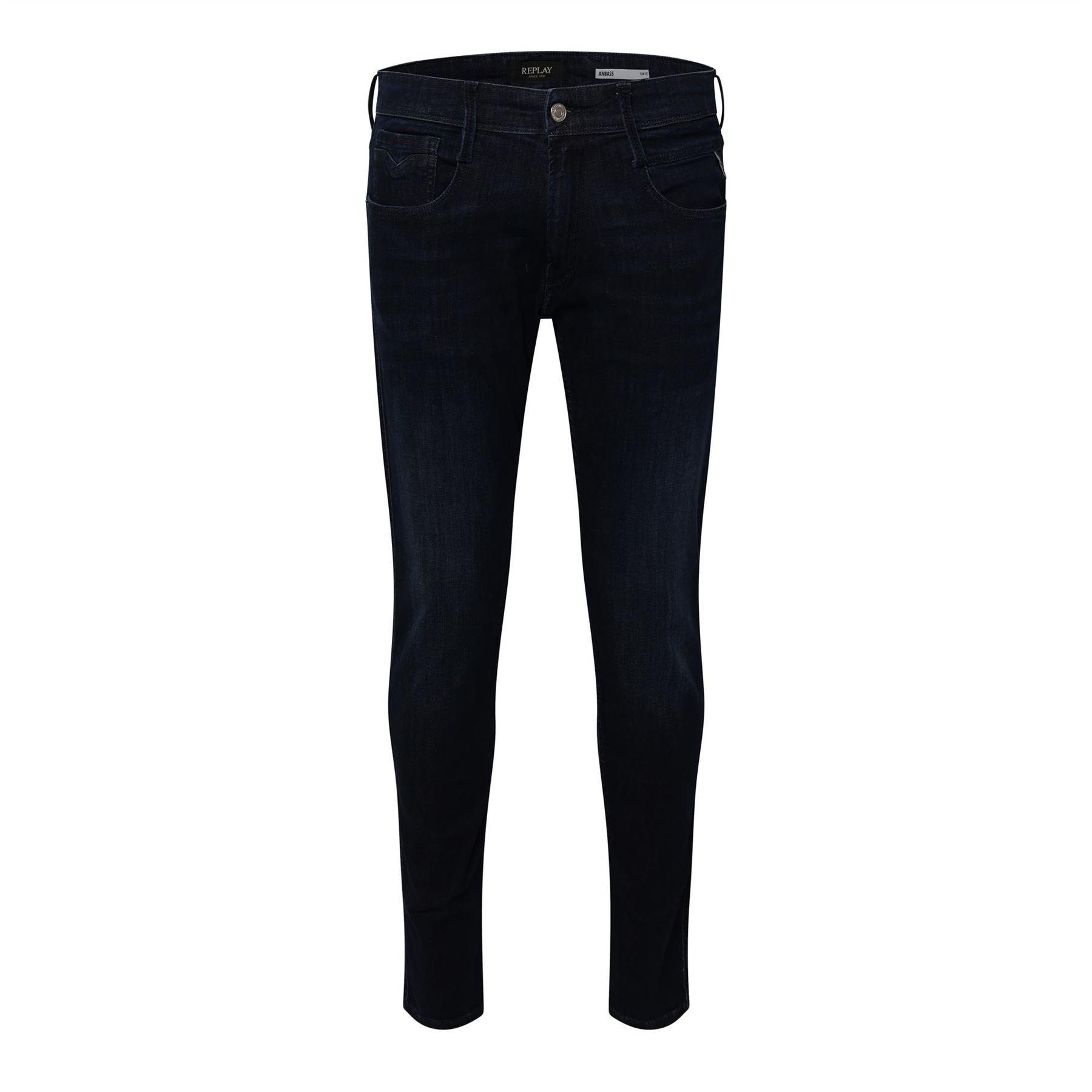Blue - Replay - Anbass Slim-Fit Jeans - 1