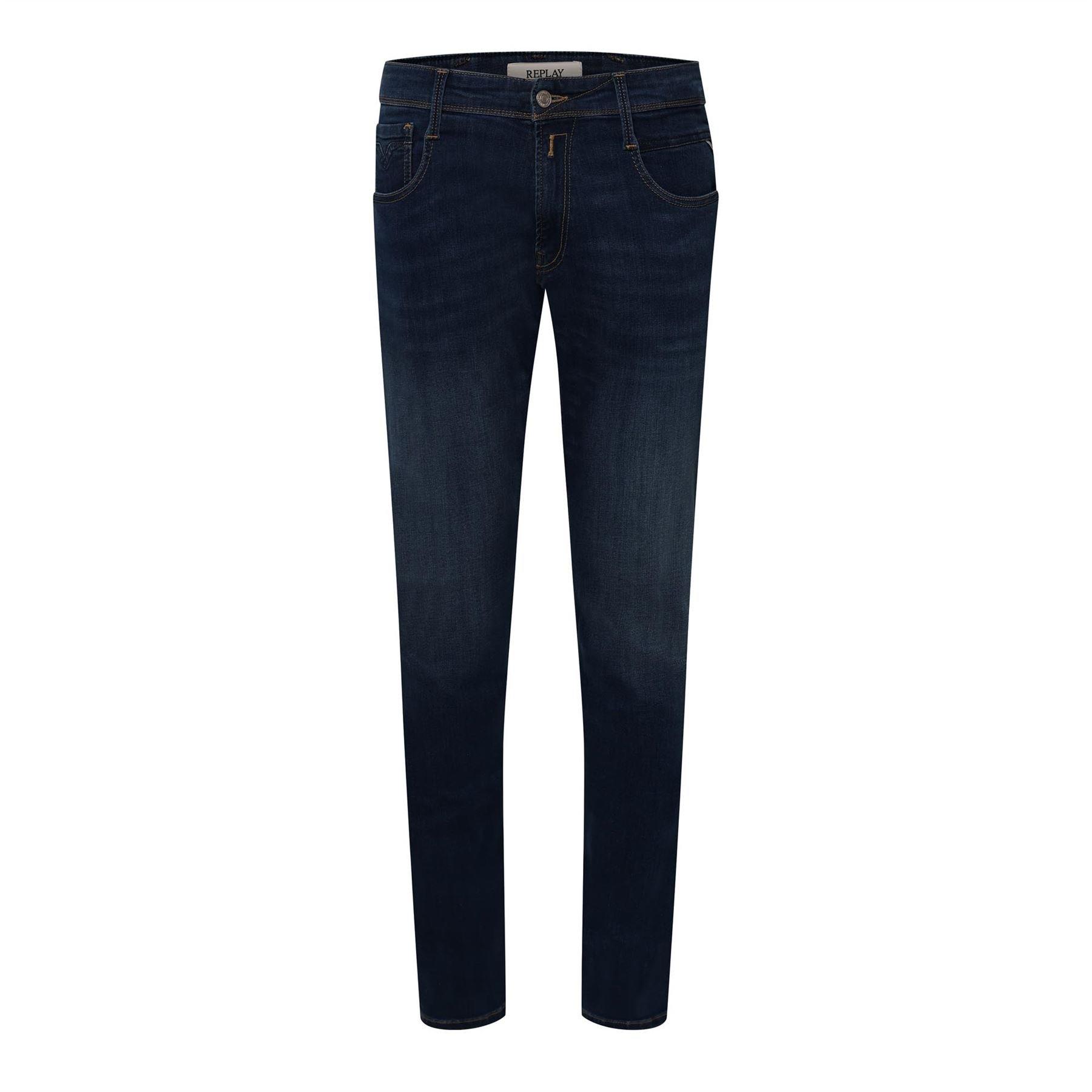 Blue - Replay - Anbass Slim-Fit Jeans - 1