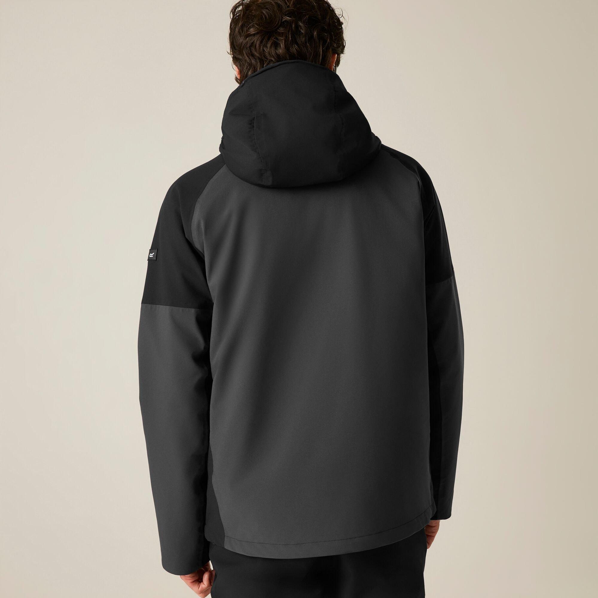 Ash/Black - Regatta - Mens Wentwood Waterproof 3-in-1 Jacket - 2