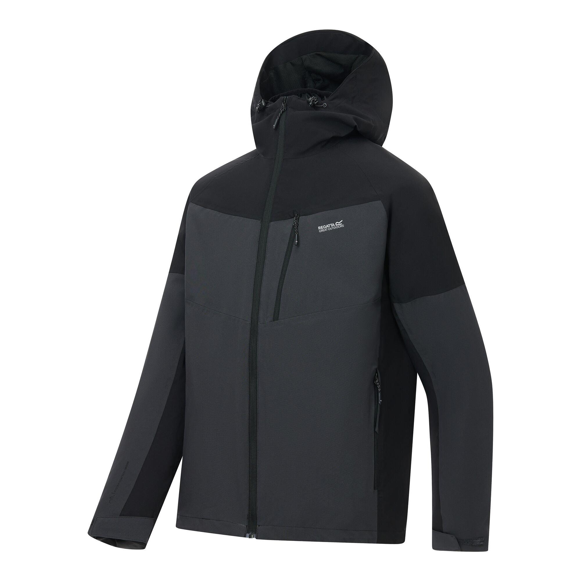 Ash/Black - Regatta - Mens Wentwood Waterproof 3-in-1 Jacket - 12