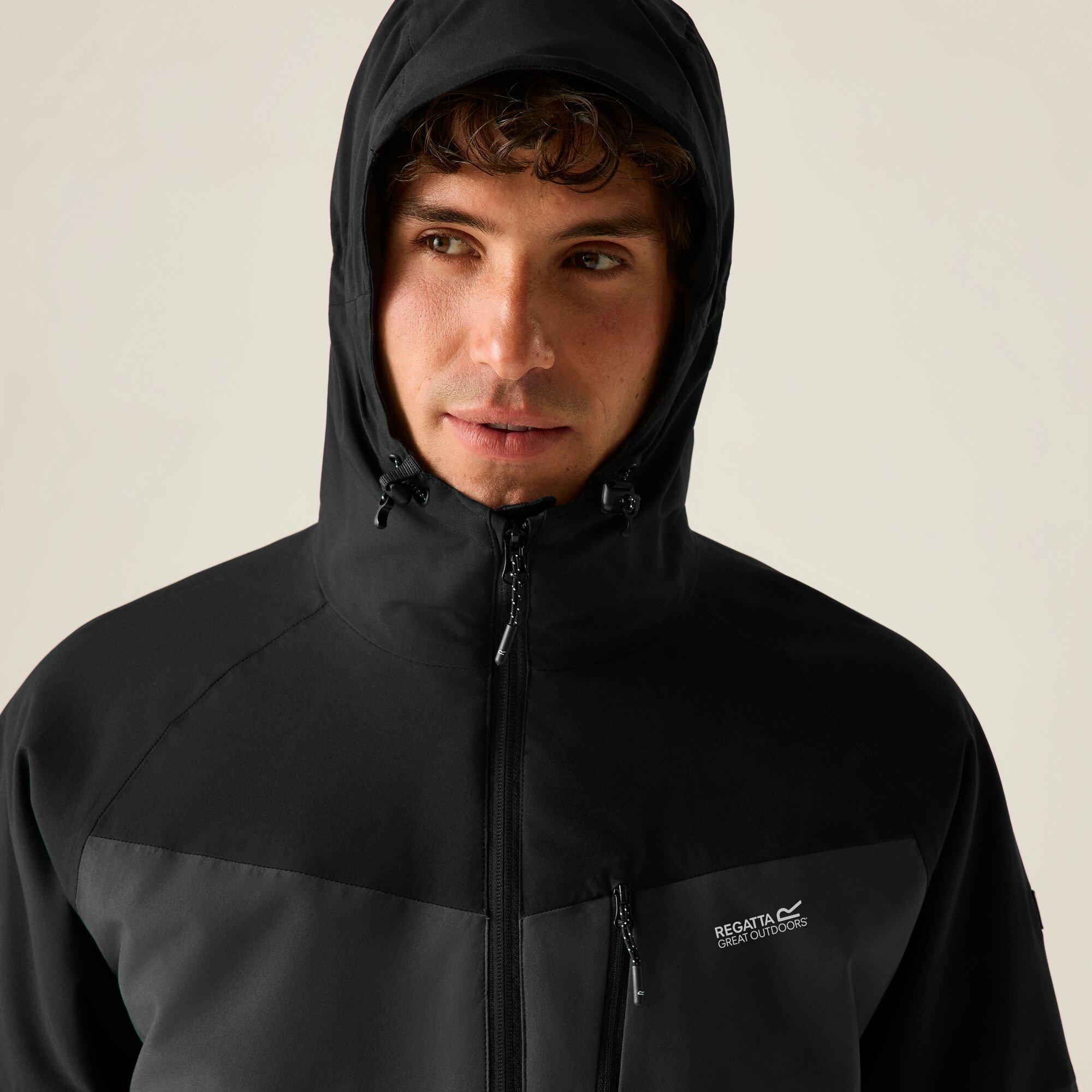Ash/Black - Regatta - Mens Wentwood Waterproof 3-in-1 Jacket - 5