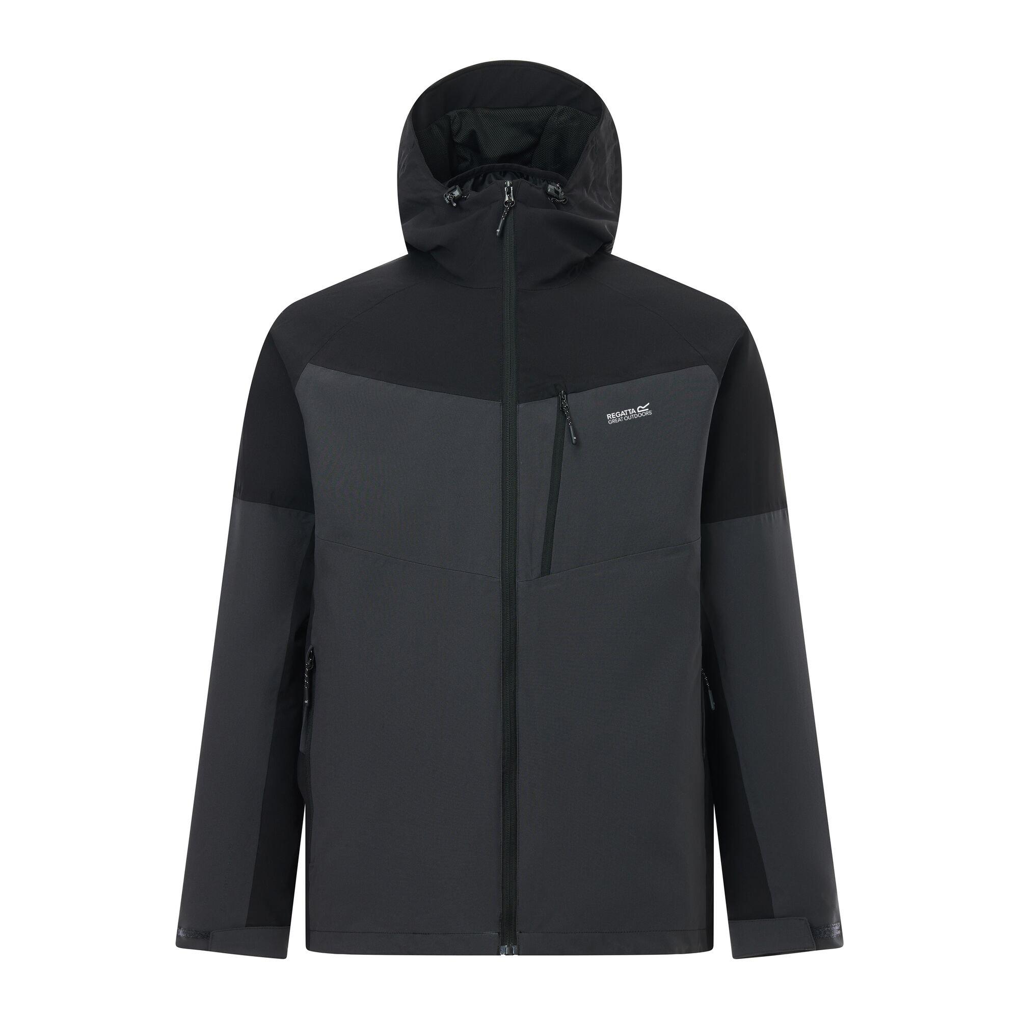 Ash/Black - Regatta - Mens Wentwood Waterproof 3-in-1 Jacket - 10
