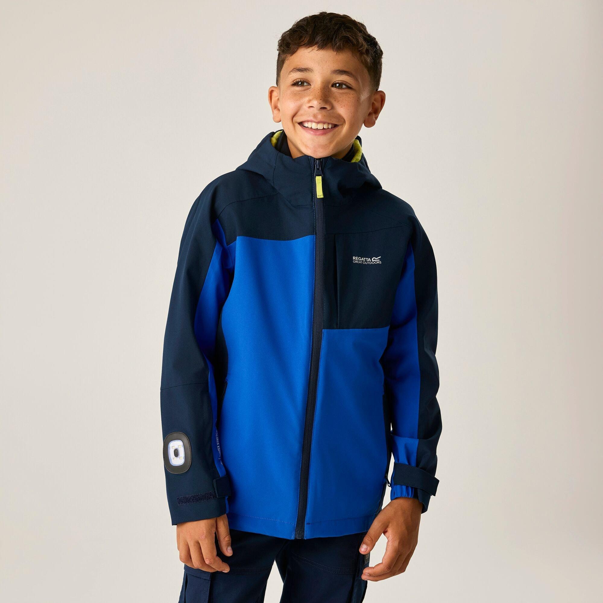 Navy/Olympian B - Regatta - Boys Trektain Waterproof 3-in-1 Jacket - 3