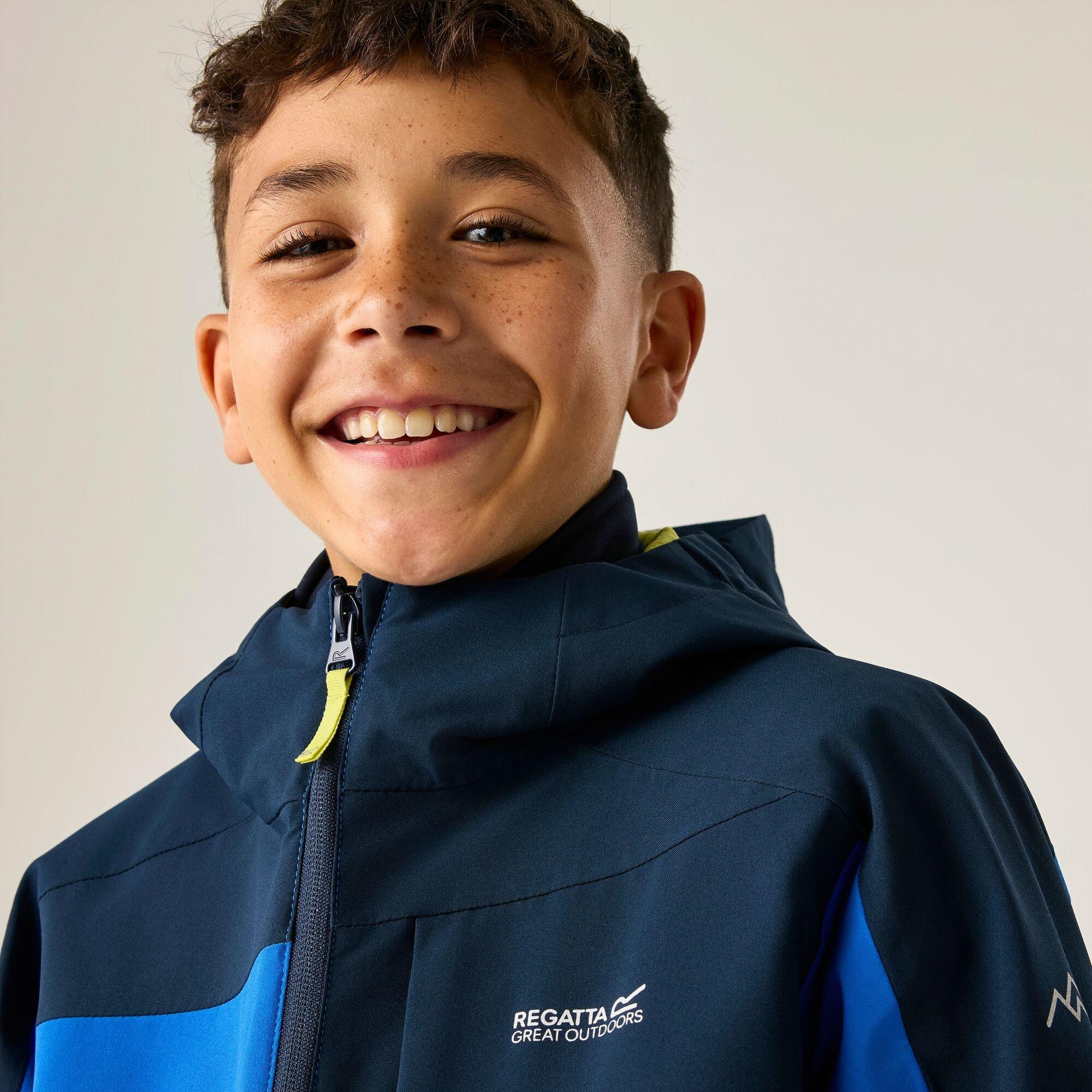Navy/Olympian B - Regatta - Boys Trektain Waterproof 3-in-1 Jacket - 5