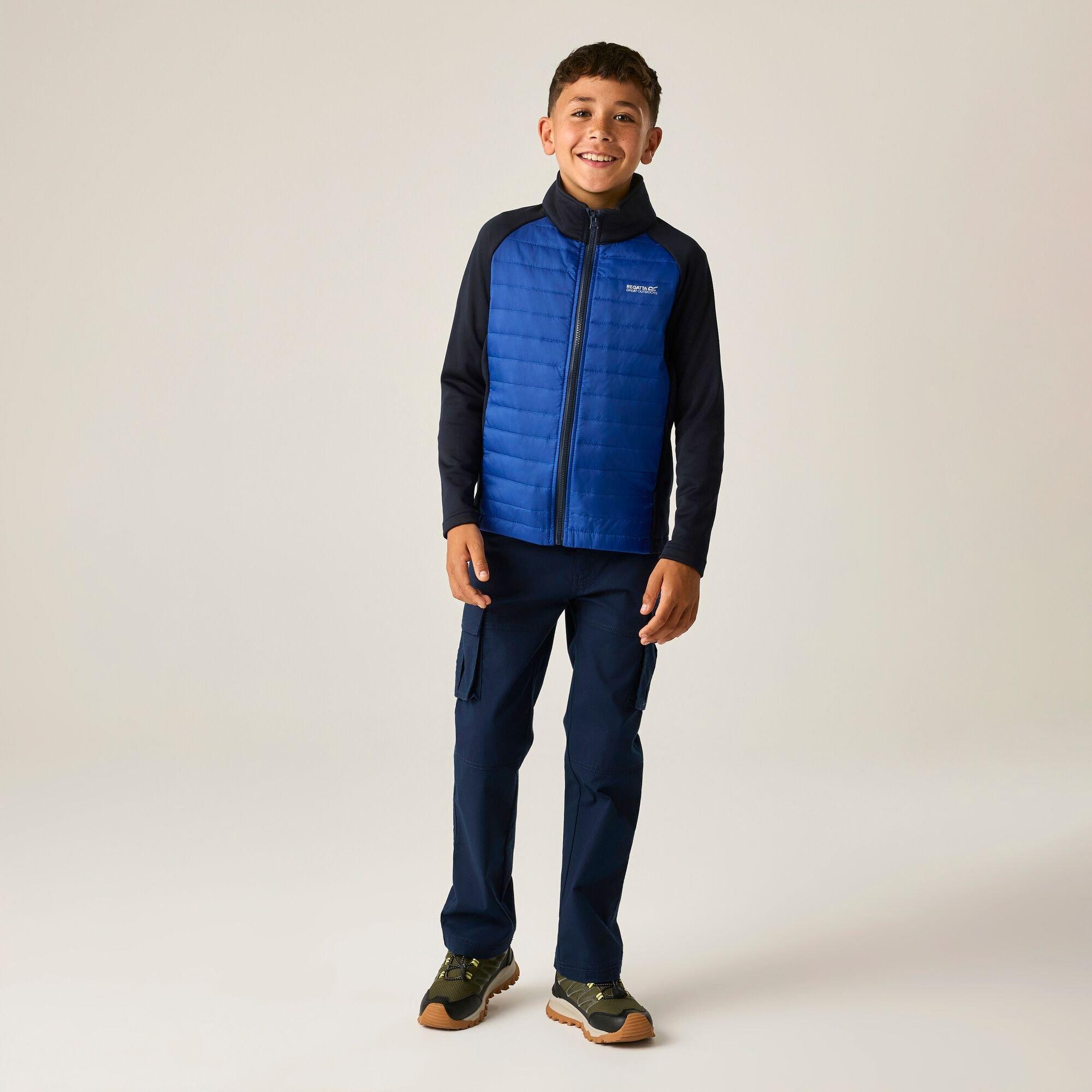 Navy/Olympian B - Regatta - Boys Trektain Waterproof 3-in-1 Jacket - 7