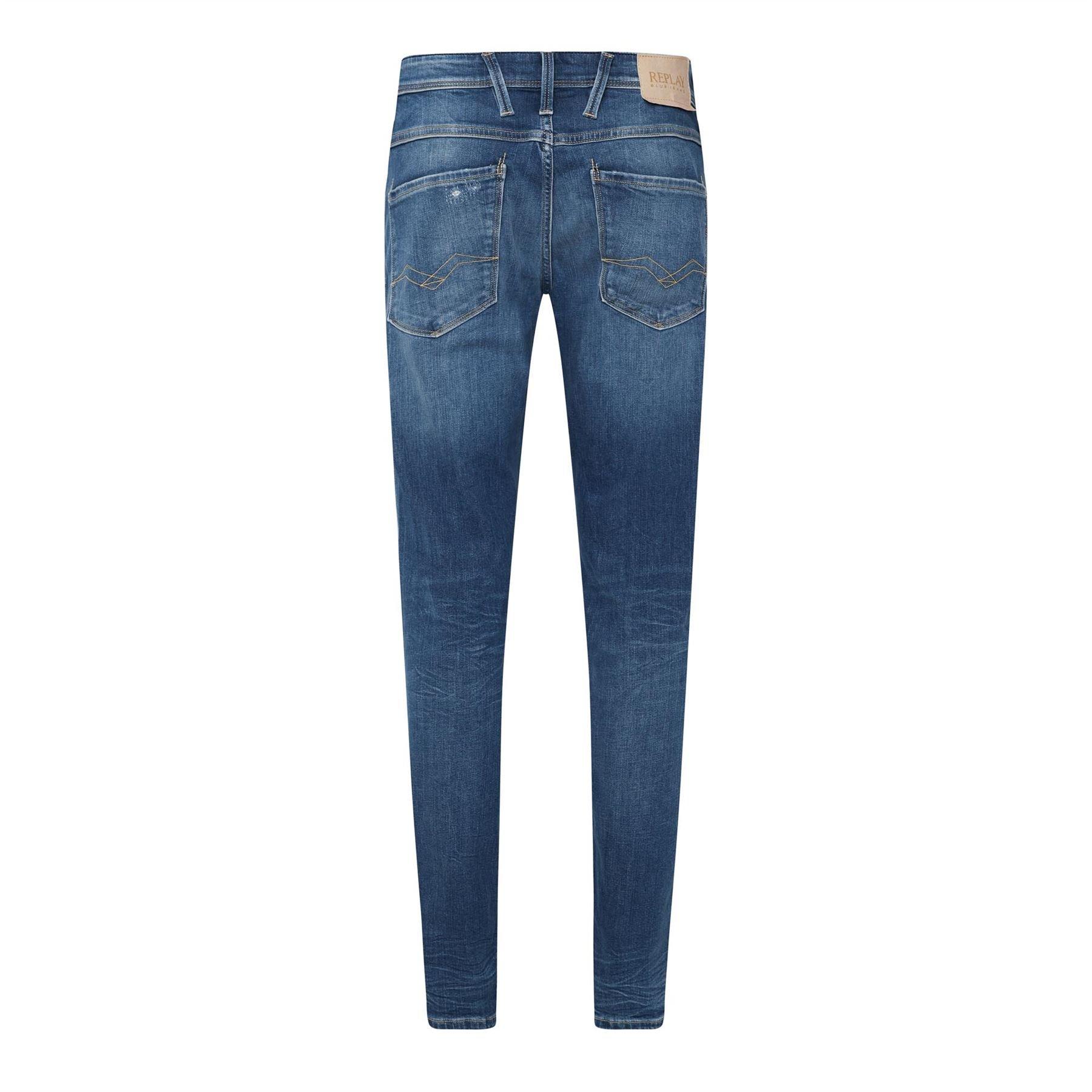 Blue - Replay - Anbass Slim-Fit Jeans - 2