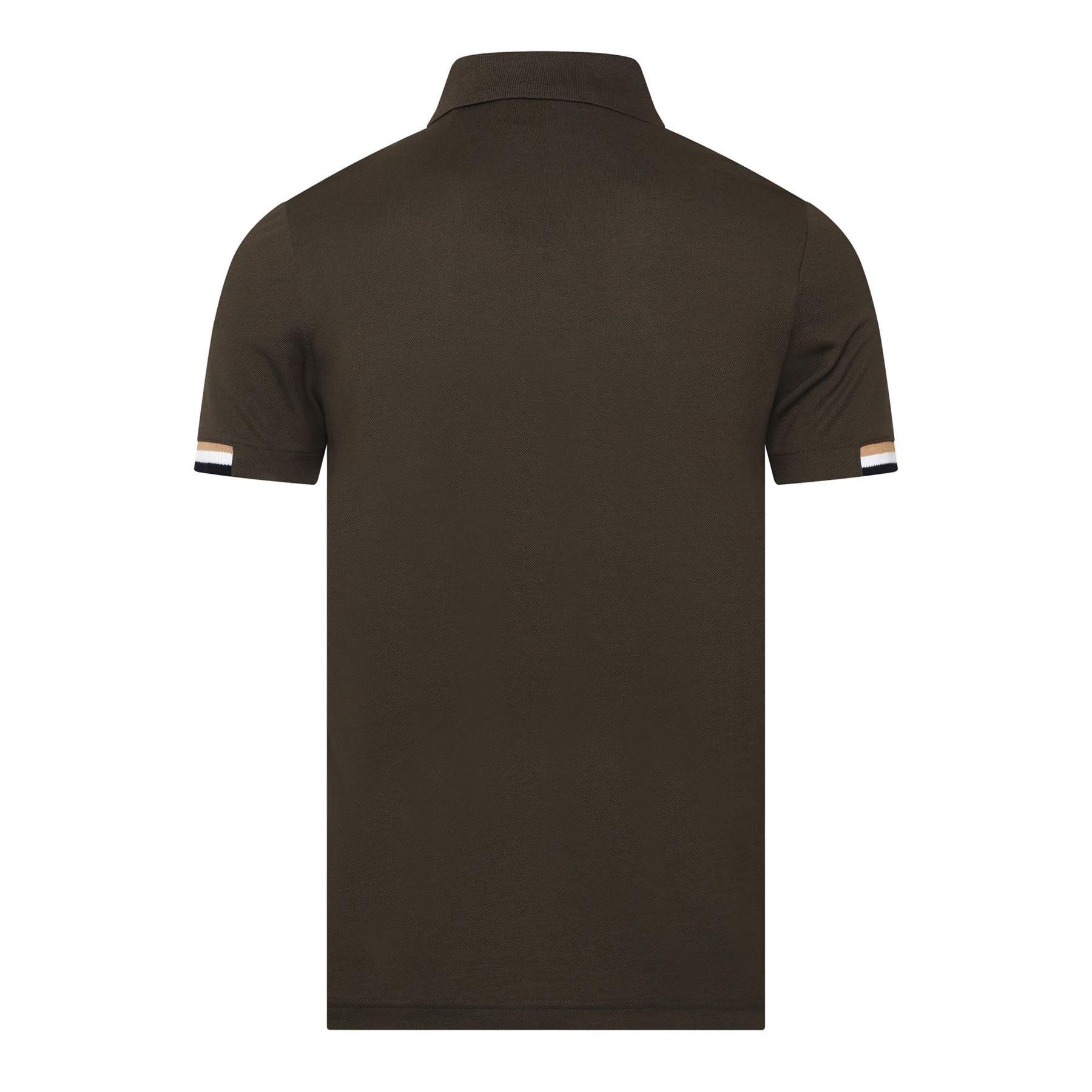 Green - Boss - Parlay 147 Rubberised Logo Polo Shirt - 2