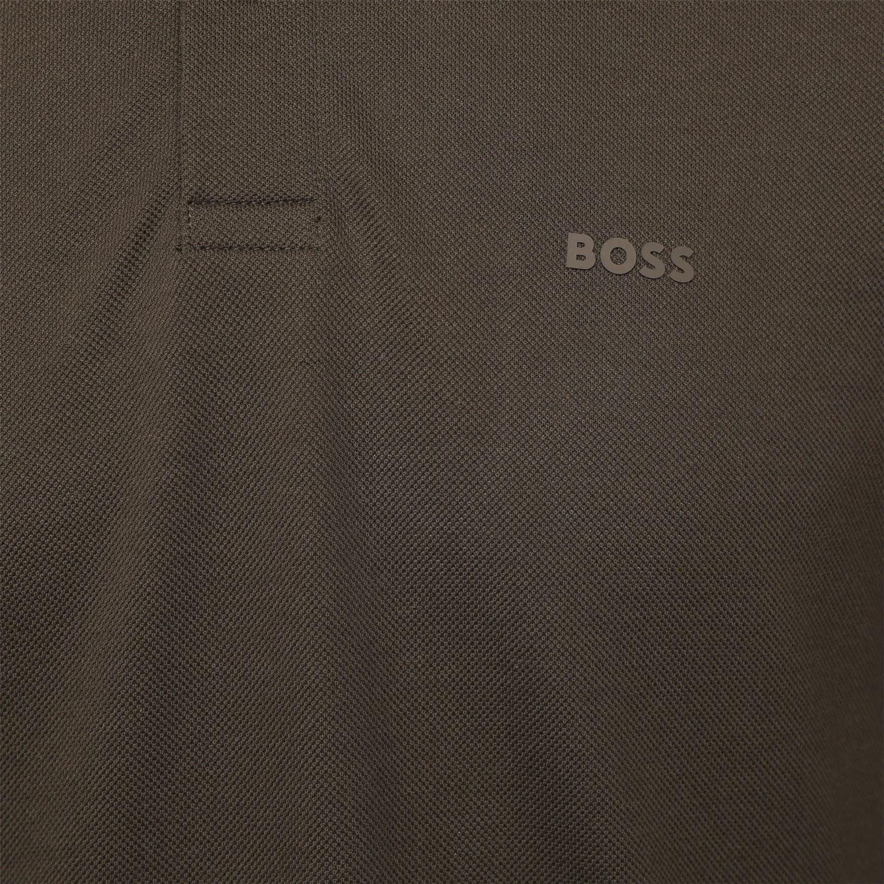 Green - Boss - Parlay 147 Rubberised Logo Polo Shirt - 3