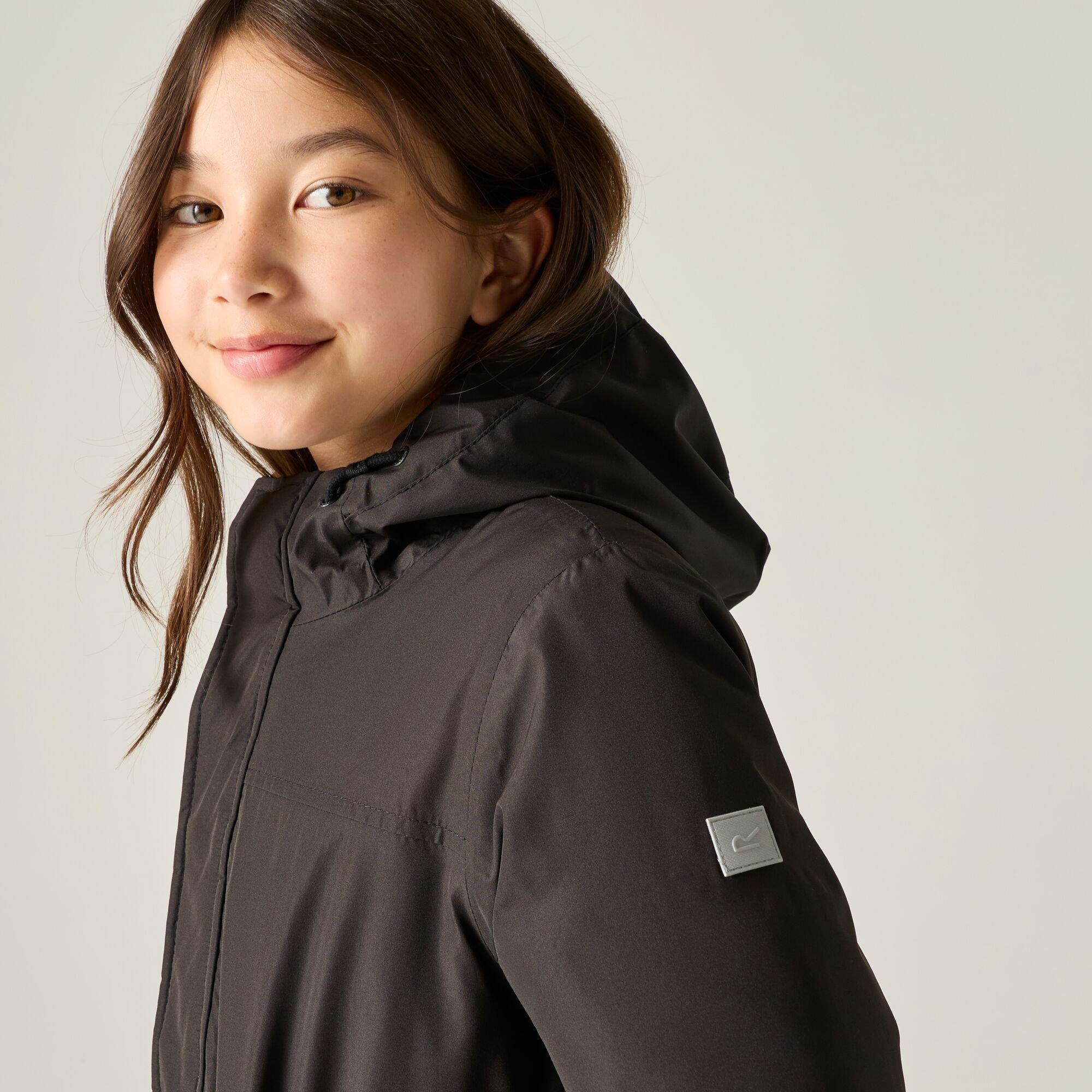 Black - Regatta - Kids Farbank II Waterproof Insulated Jacket - 6