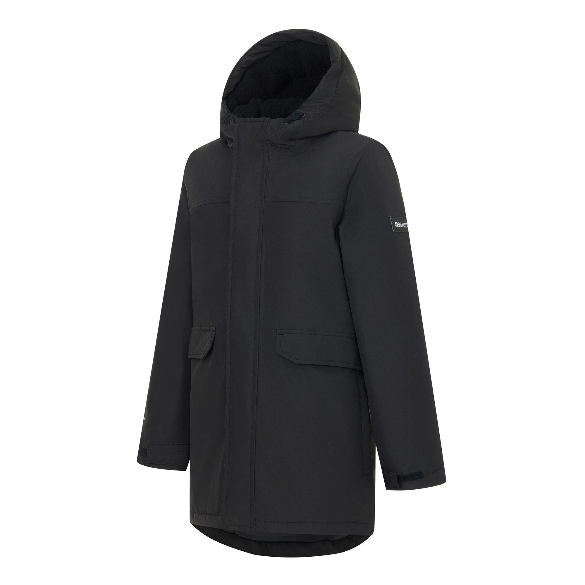 Black - Regatta - Kids Farbank II Waterproof Insulated Jacket - 9