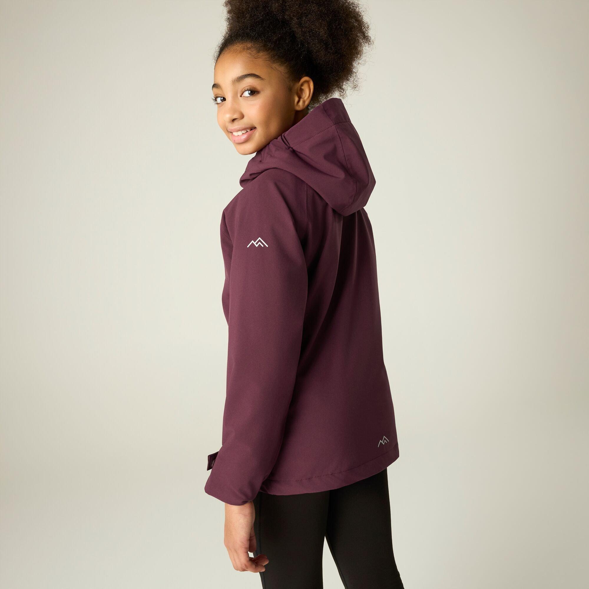 Fig(Powder Lila - Regatta - Girls Trektain Waterproof 3-in-1 Jacket - 2