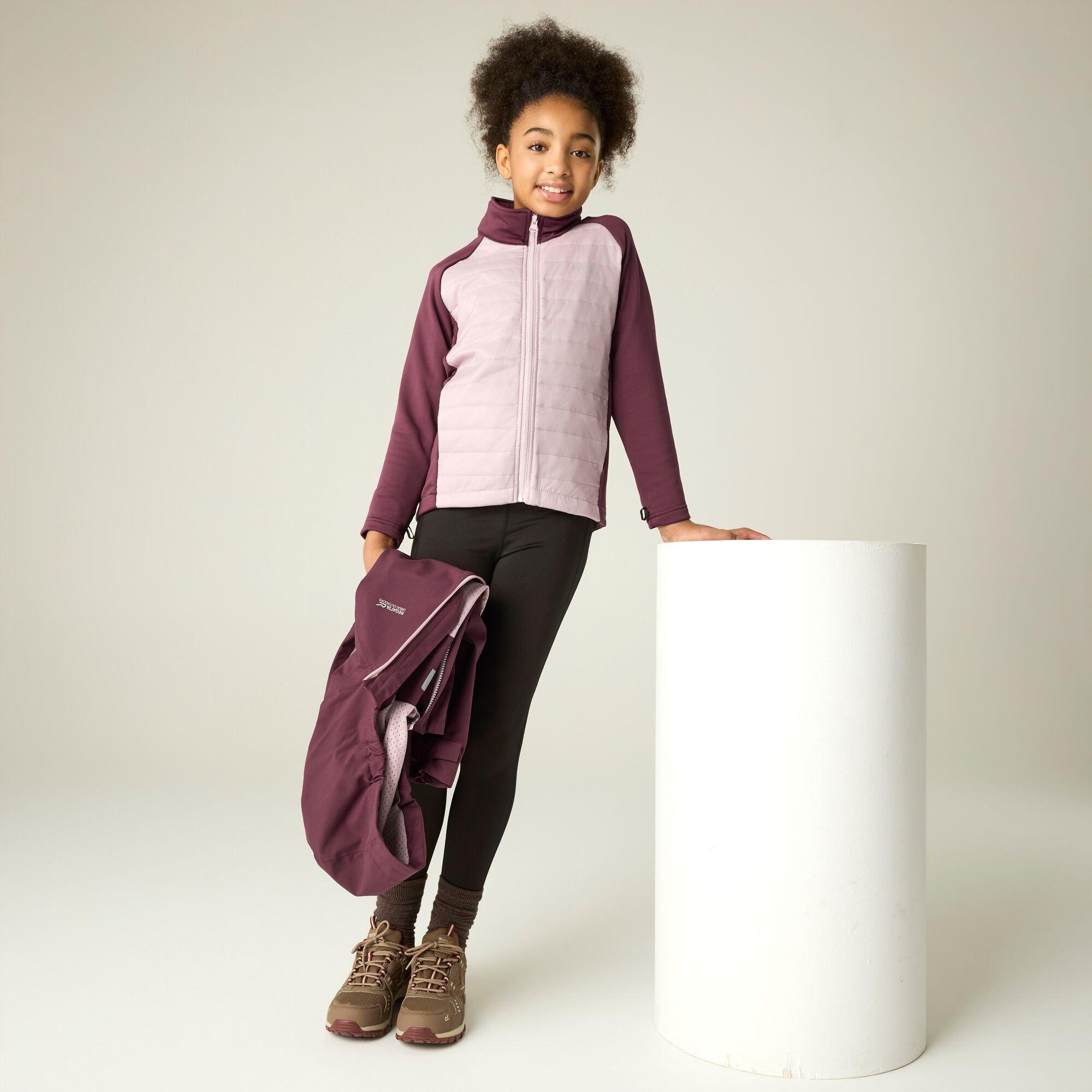 Fig(Powder Lila - Regatta - Girls Trektain Waterproof 3-in-1 Jacket - 3