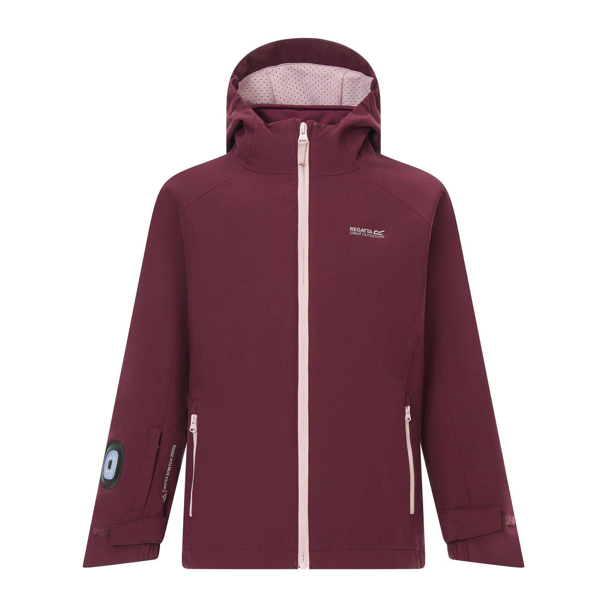 Fig(Powder Lila - Regatta - Girls Trektain Waterproof 3-in-1 Jacket - 9
