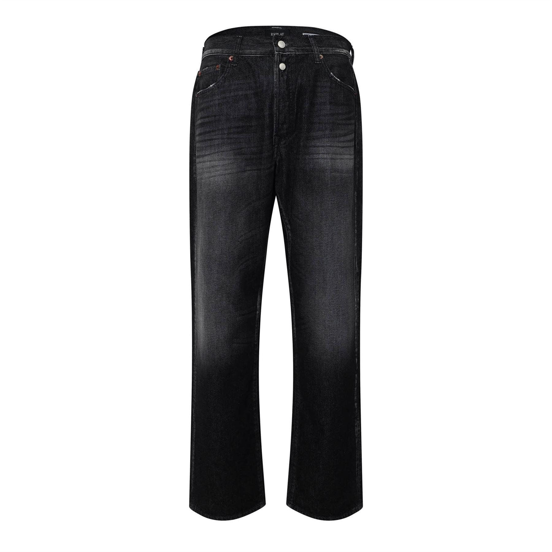 Replay 9zero1 Straight-Fit Jeans - Black - Size 29R