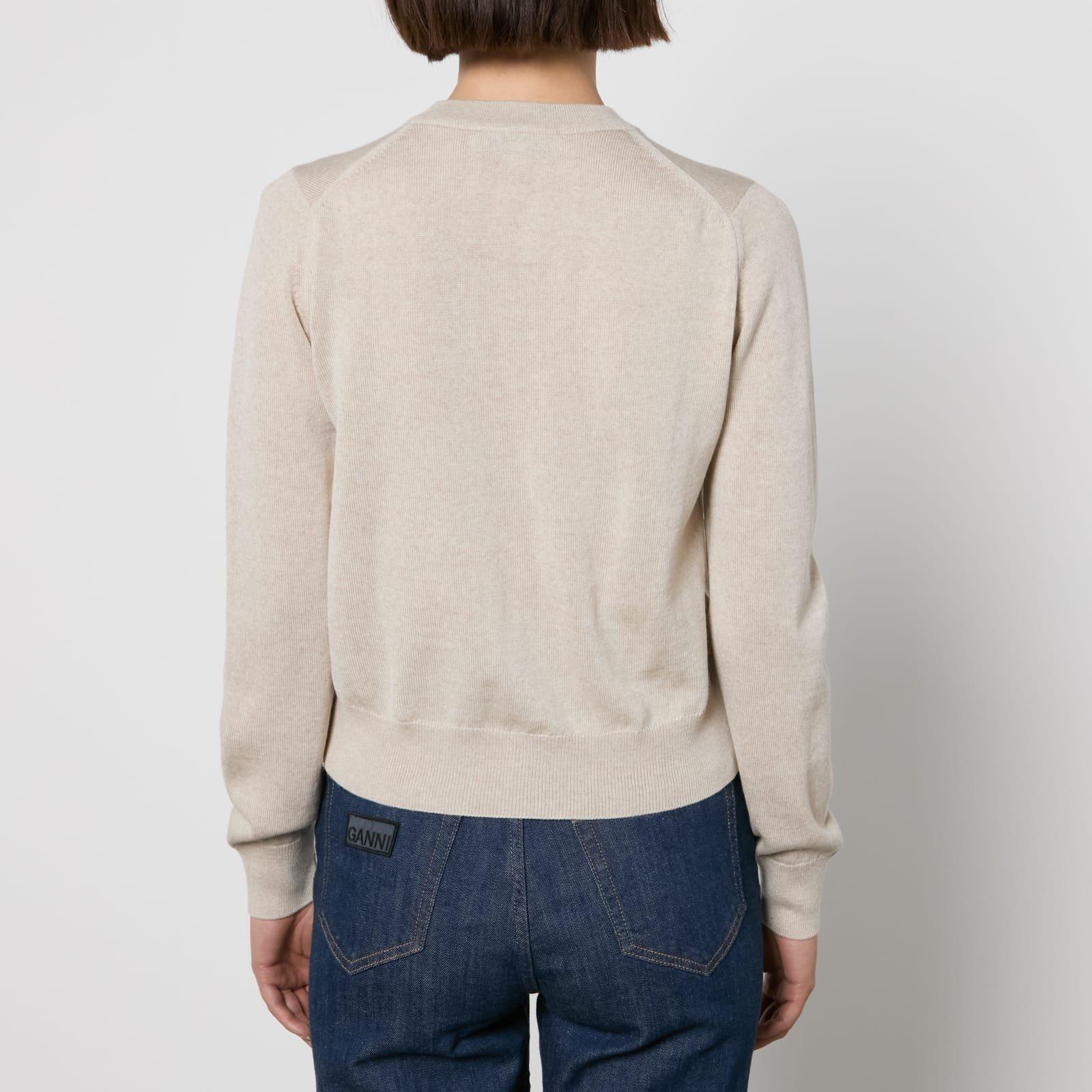 Beige - Maison Kitsune - Bold Fox Head Patch Regular Cardigan - 2