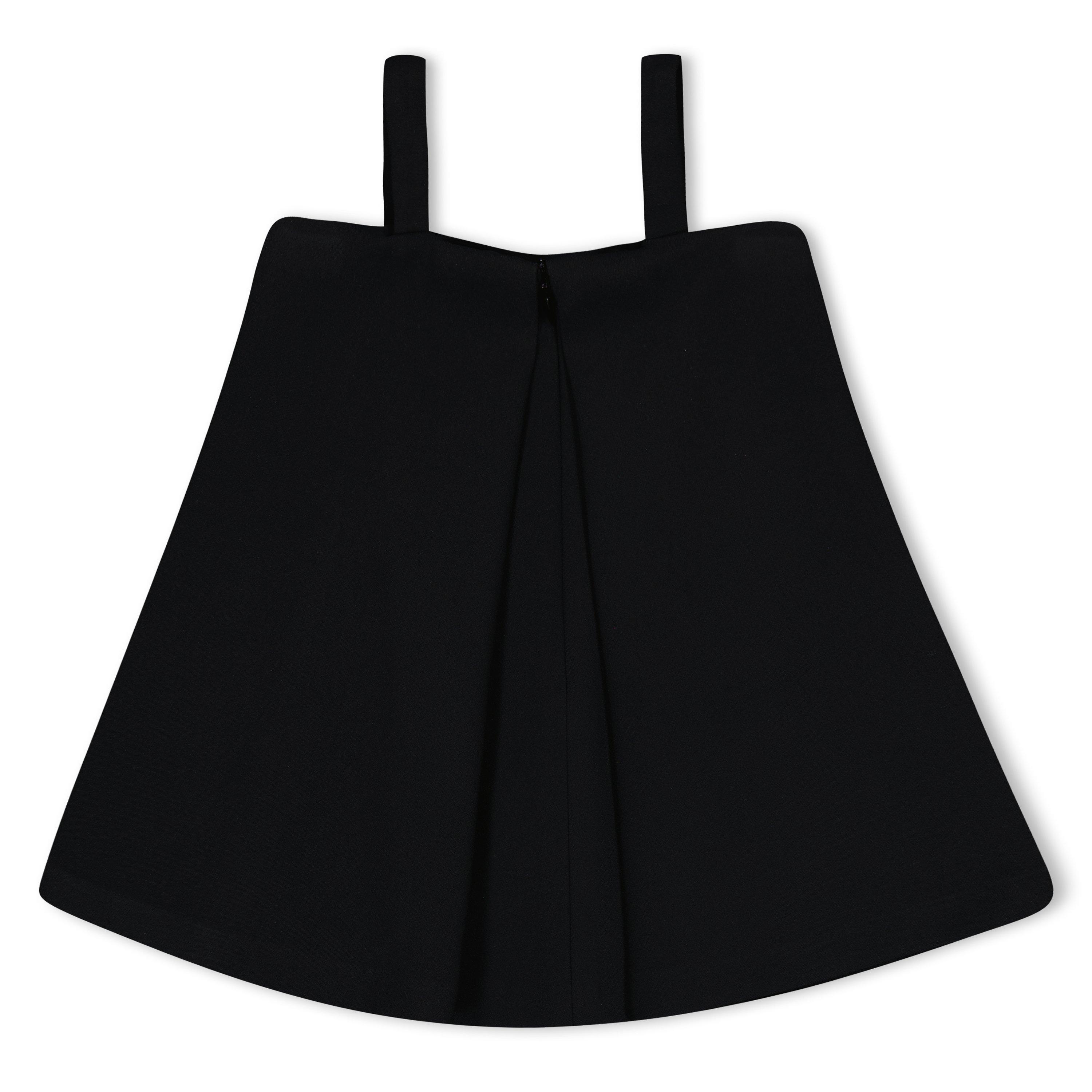 Black 1B000 - Versace - Kids' Pleated Mini A-Line Dress - 2