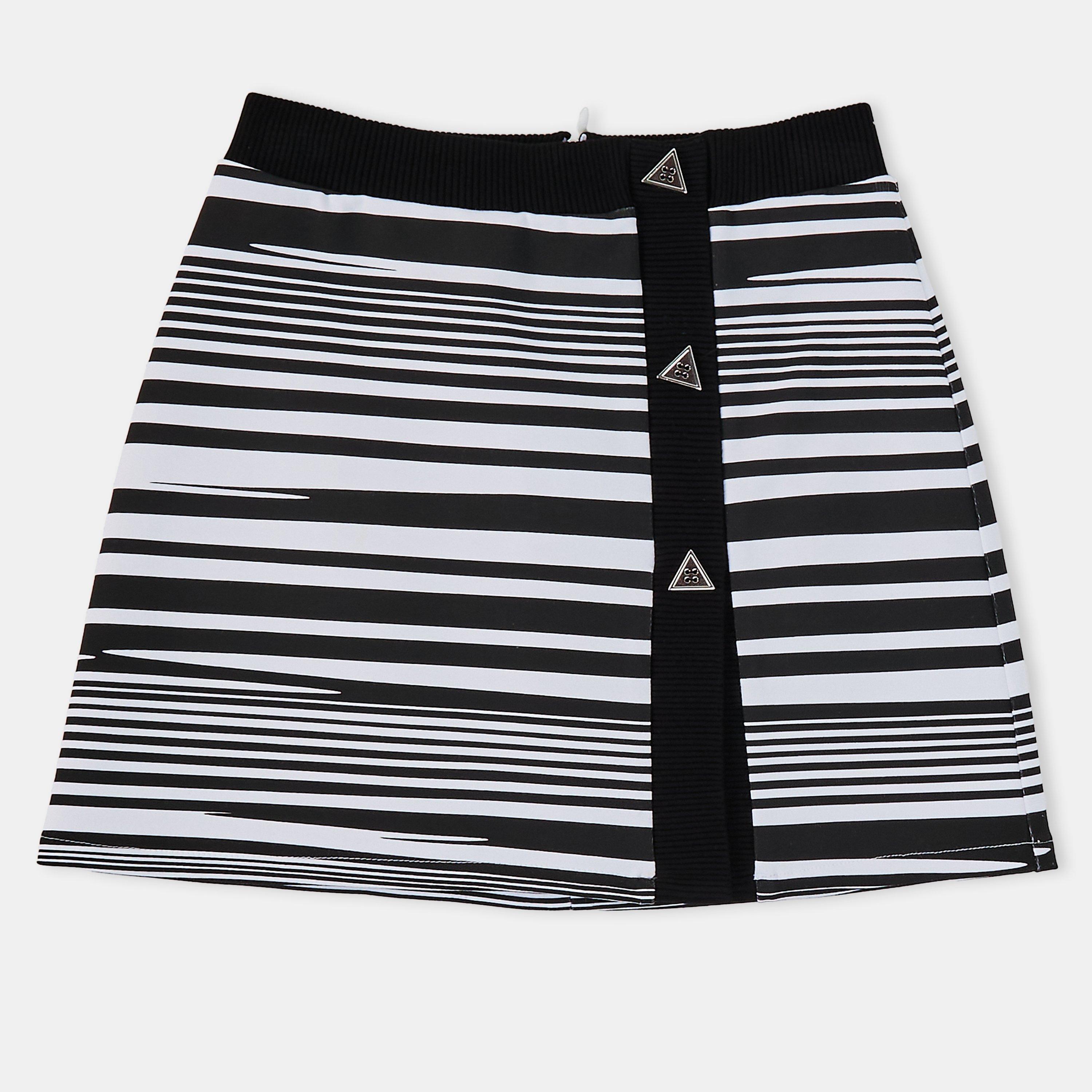 white/black - Missoni - Kids' Striped Mini Skirt - 1