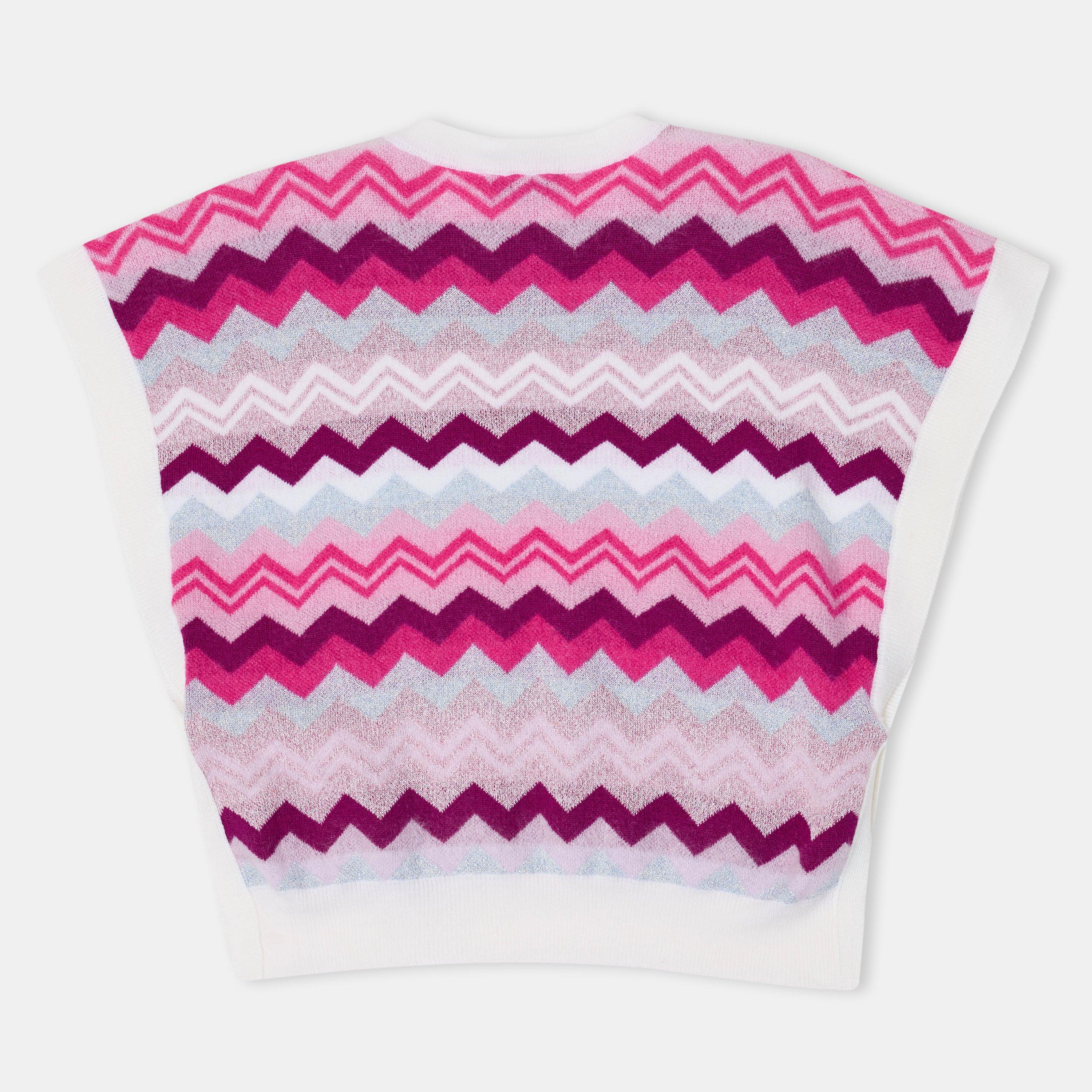 colourful - Missoni - Kids' Knitted Sleeveless Gilet - 2