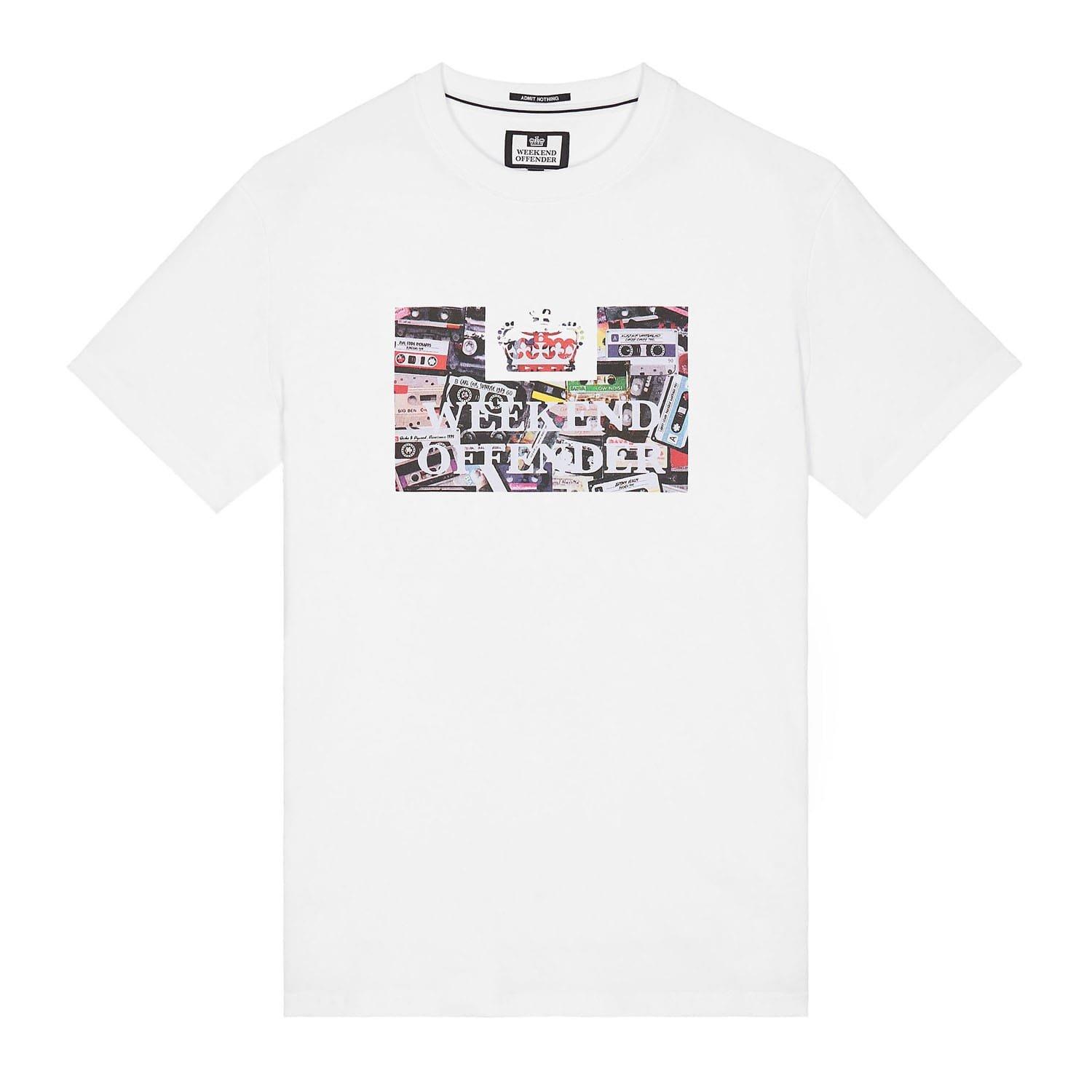 White - Weekend Offender - Keyte Graphic T-Shirt - 3