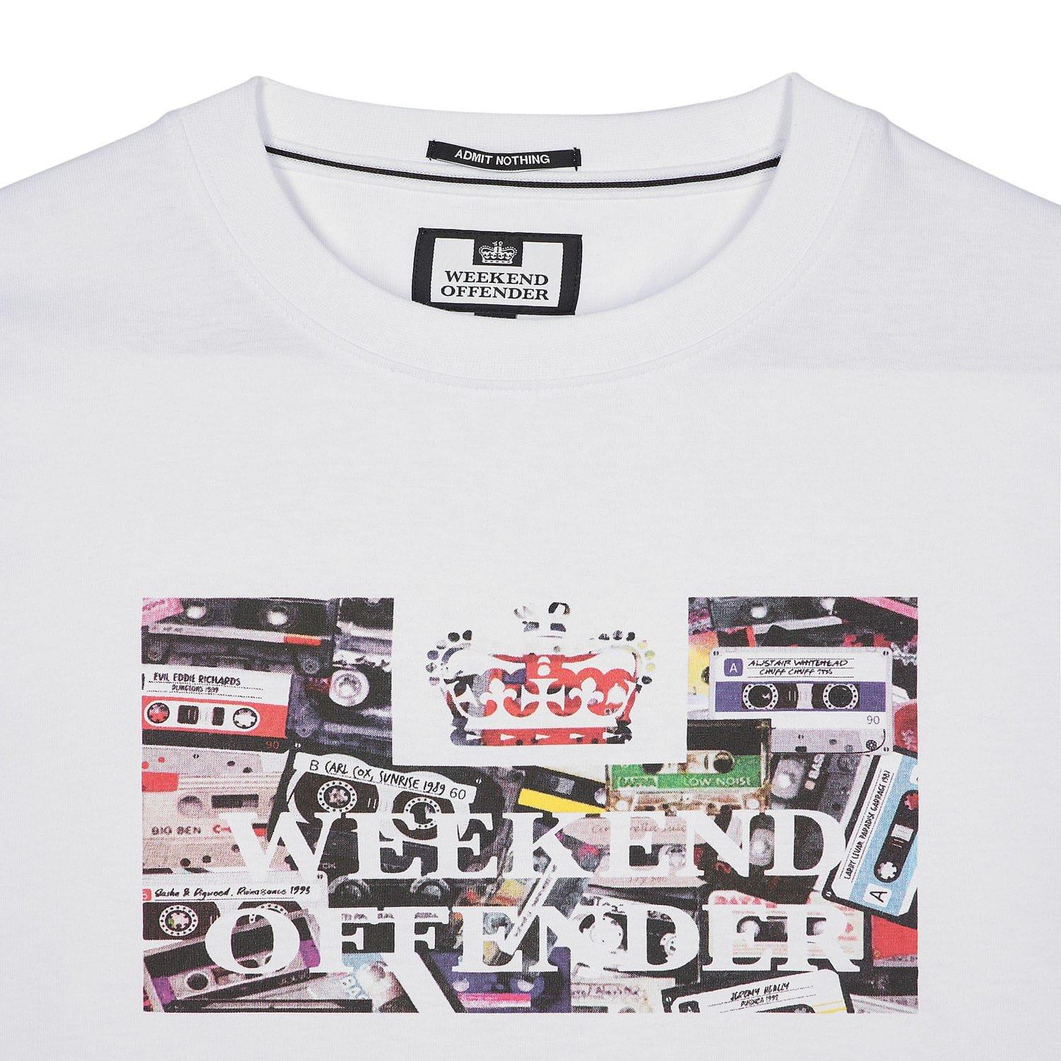 White - Weekend Offender - Keyte Graphic T-Shirt - 4
