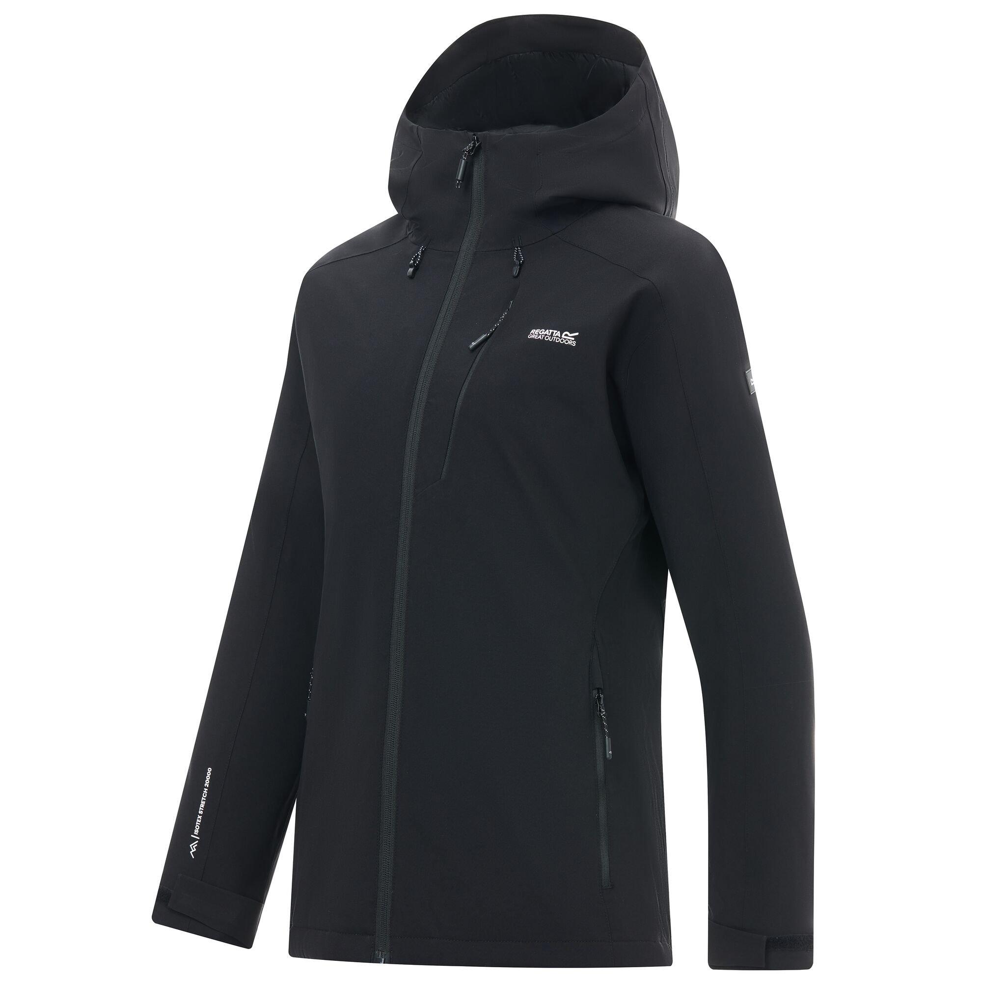 Black - Regatta - Womens Highton Stretch Padded Waterproof Jacket - 11