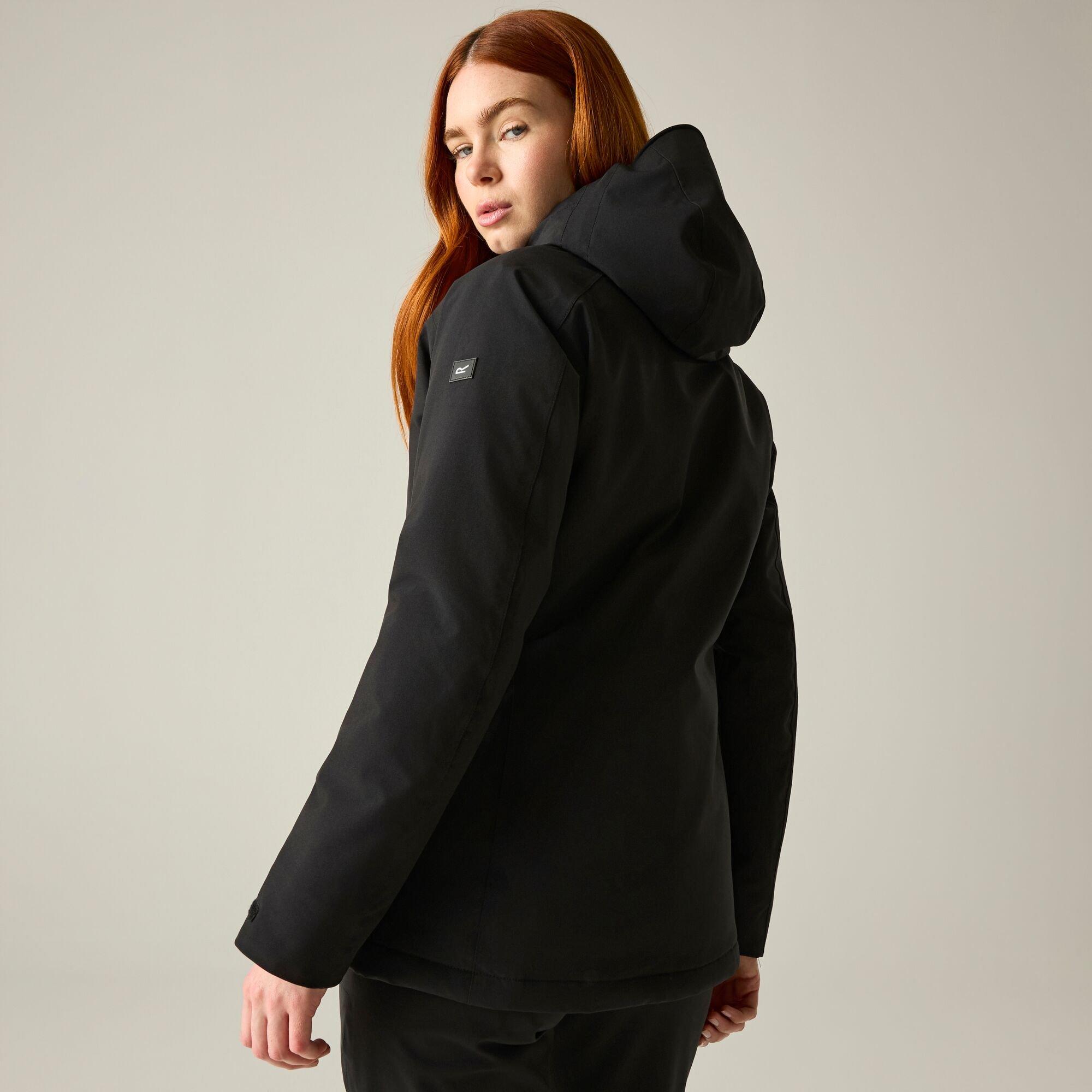 Black - Regatta - Womens Highton Stretch Padded Waterproof Jacket - 4