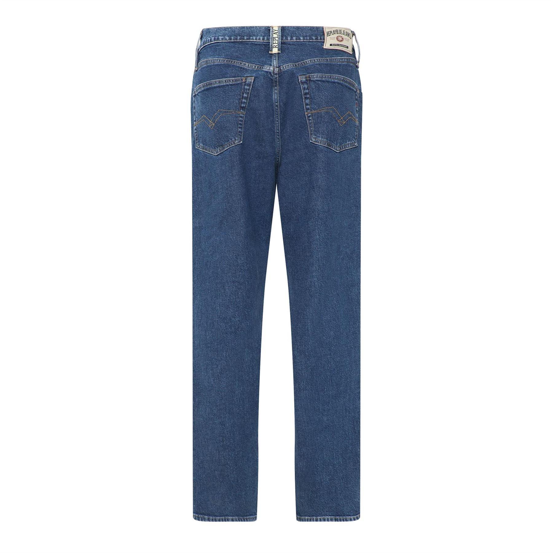 Replay 9zero1 Straight-Fit Jeans - Blue - Size 28S