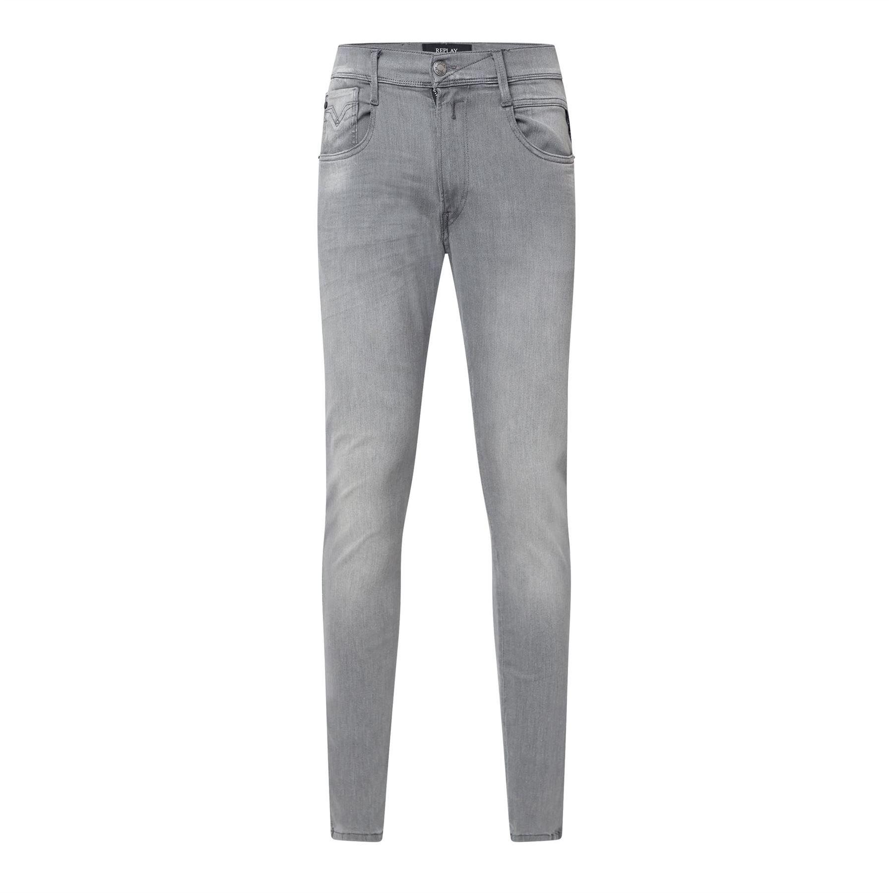 Grey - Replay - Bronny Slim-Fit Jeans - 1