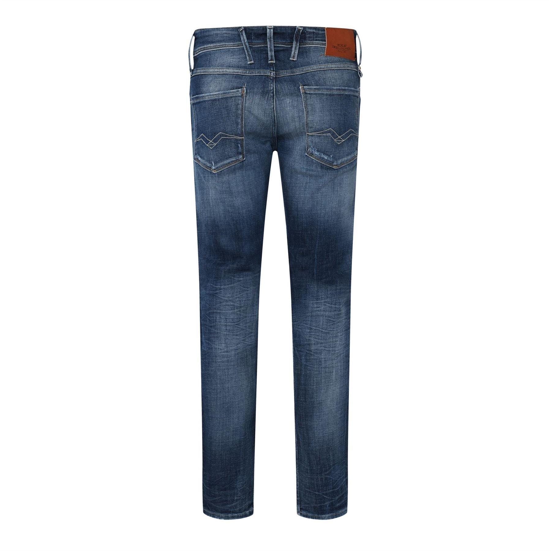 Blue - Replay - Anbass Slim-Fit Jeans - 2