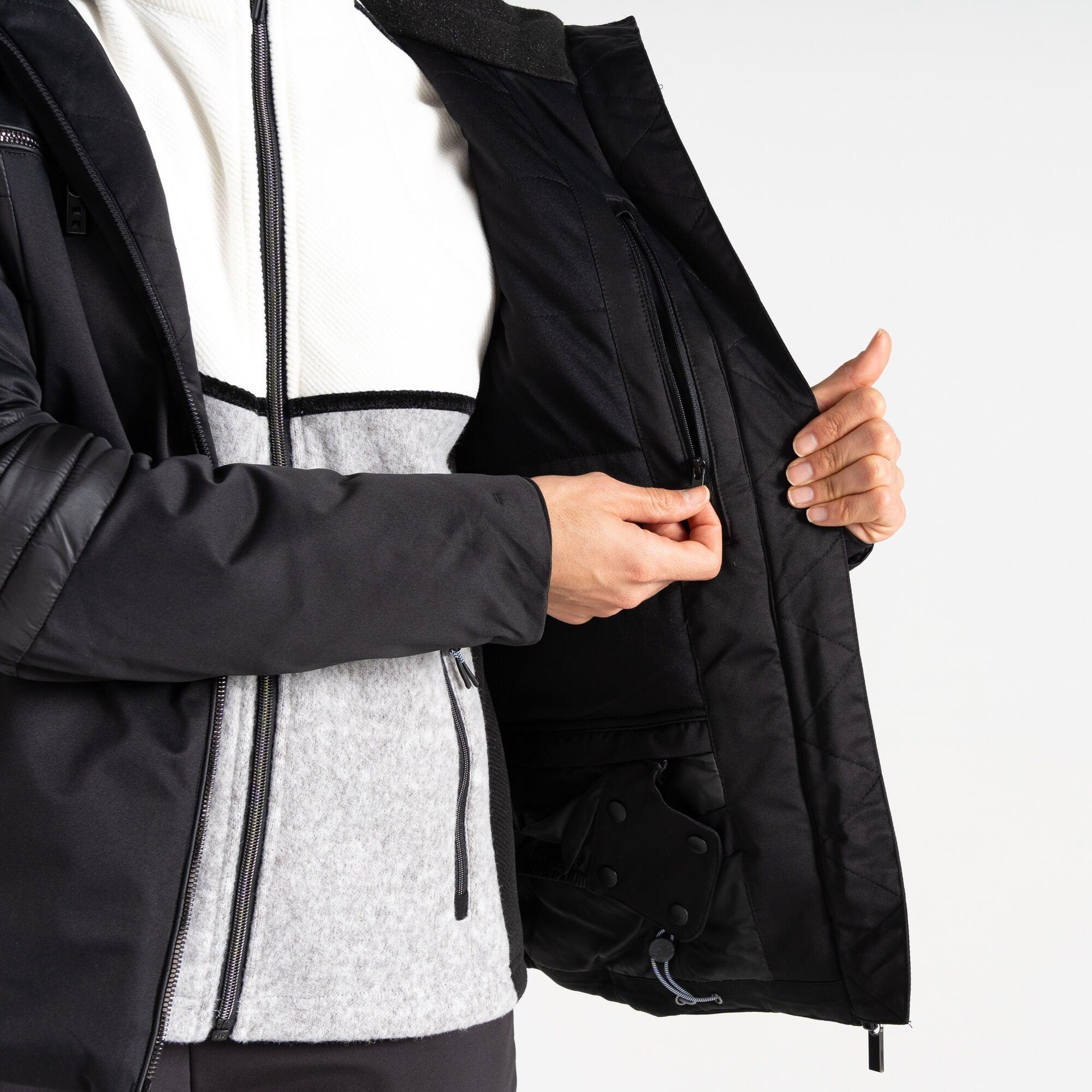 Black - Dare 2b - Enlighten Waterproof Jacket - 10