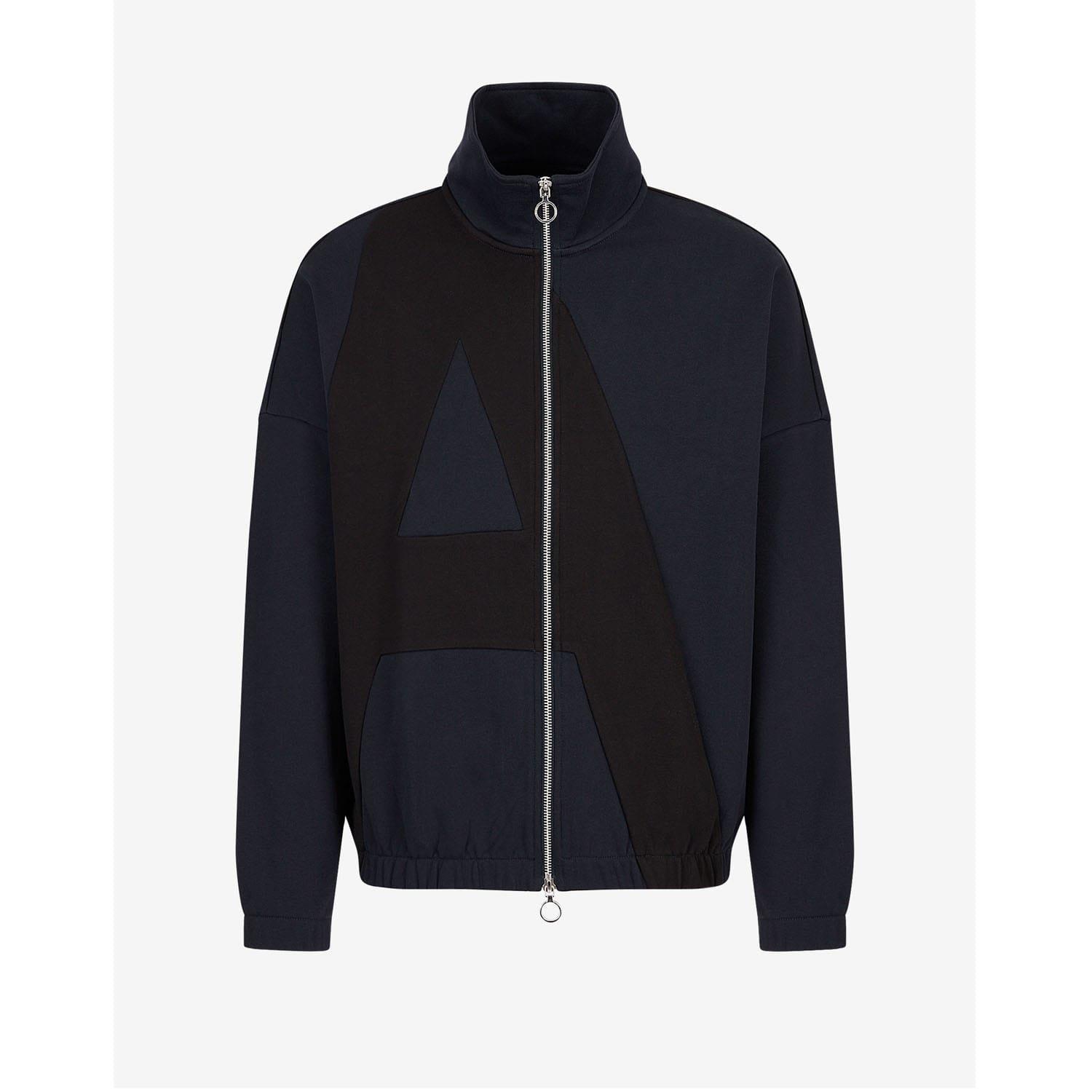 Navy - Armani Exchange - Full-Zip Sweatshirt - 3