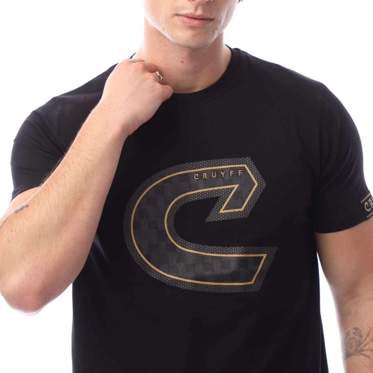 Black Gold - Cruyff - Fuzeknit C-Logo T-Shirt - 2