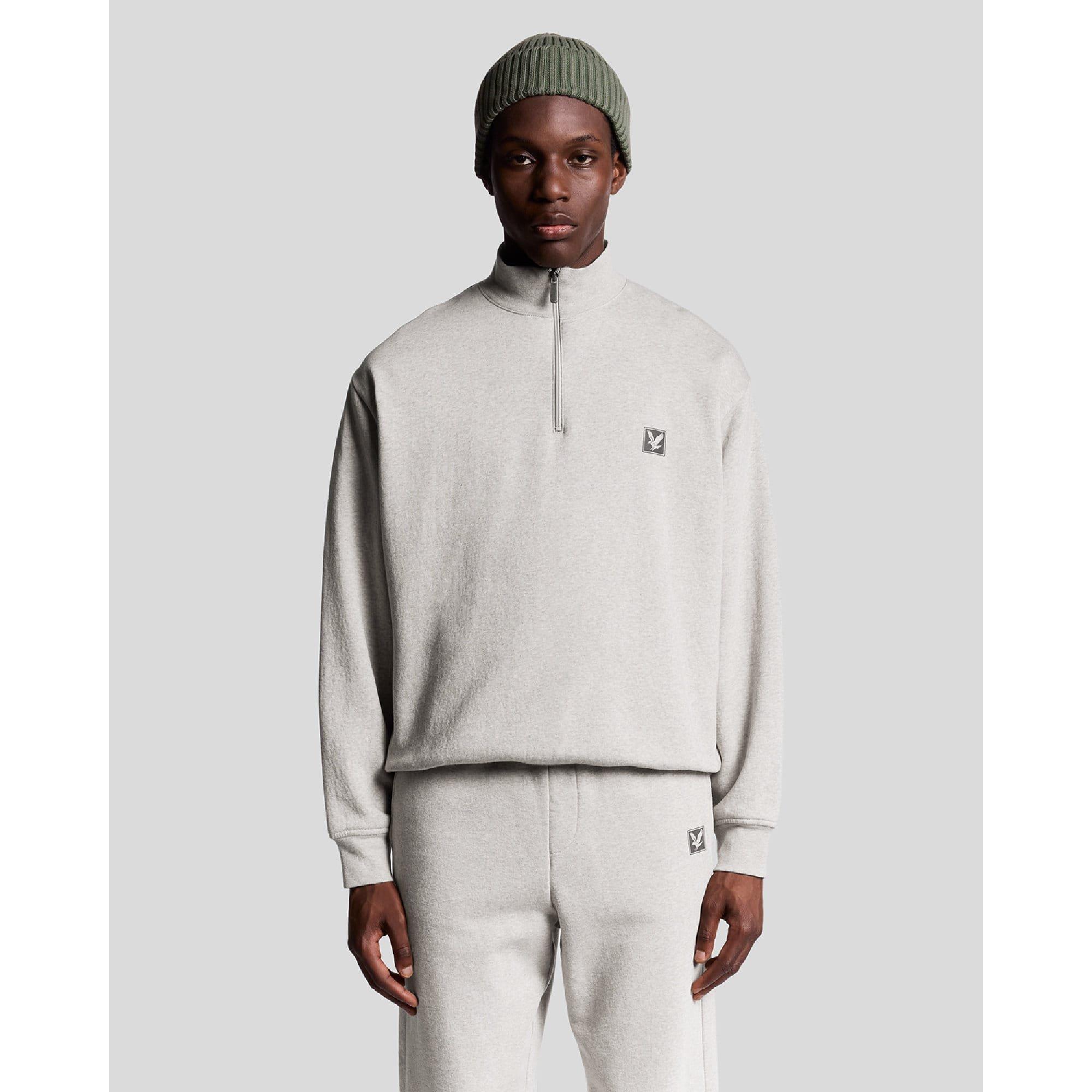Beige - Lyle and Scott - Loungewear 1/4 Zip Sweatshirt - 1