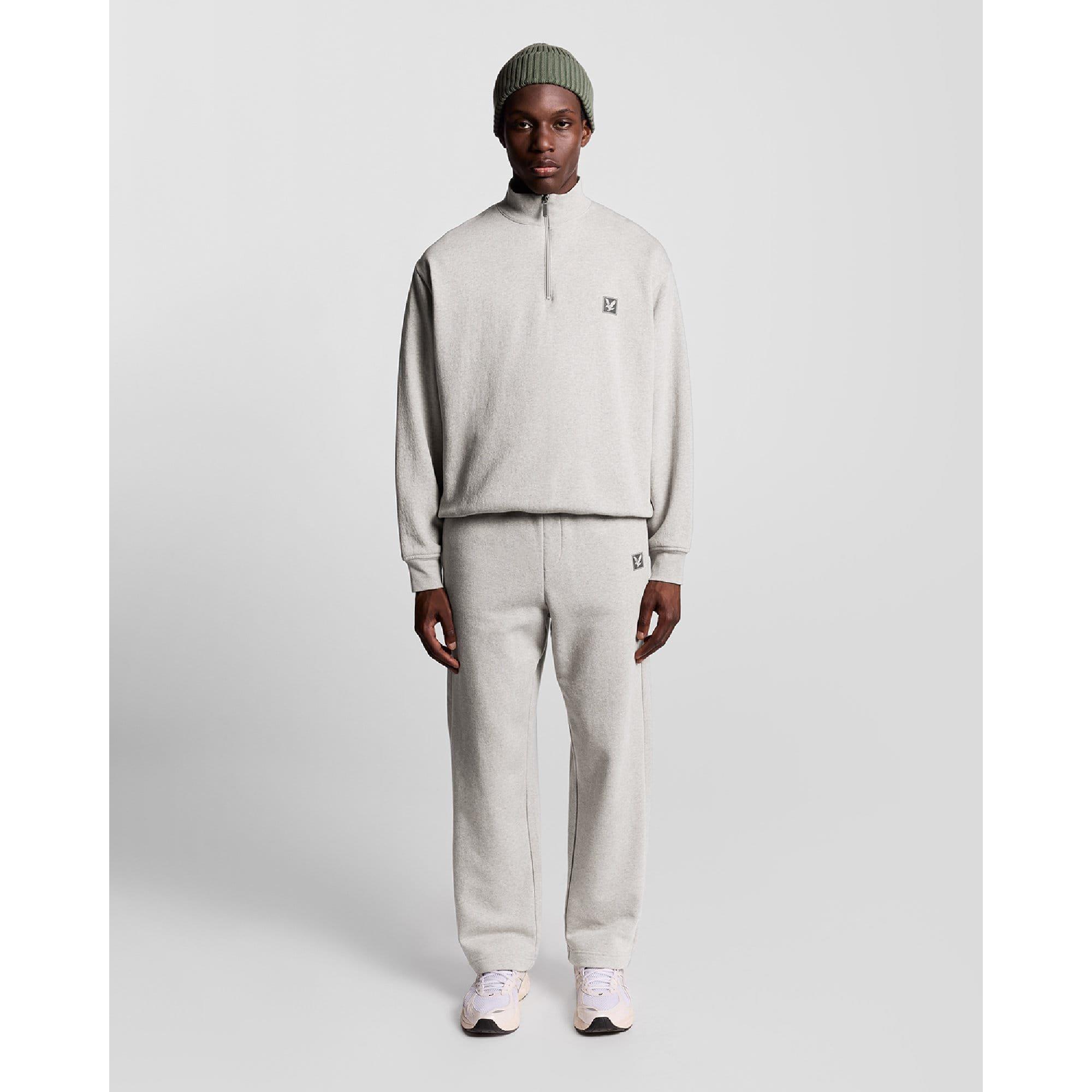 Beige - Lyle and Scott - Loungewear quarter Zip Sweatshirt - 3